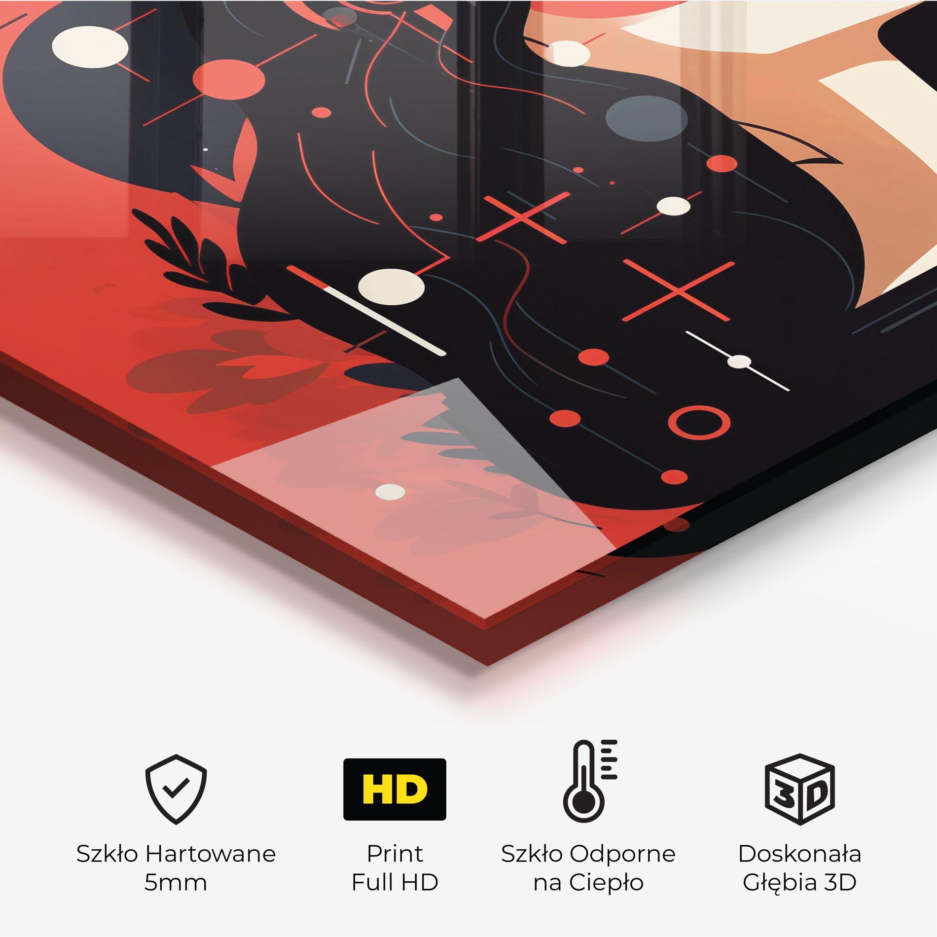 Panel Szklany do Kuchni Female Beauty Portrait mockup 2