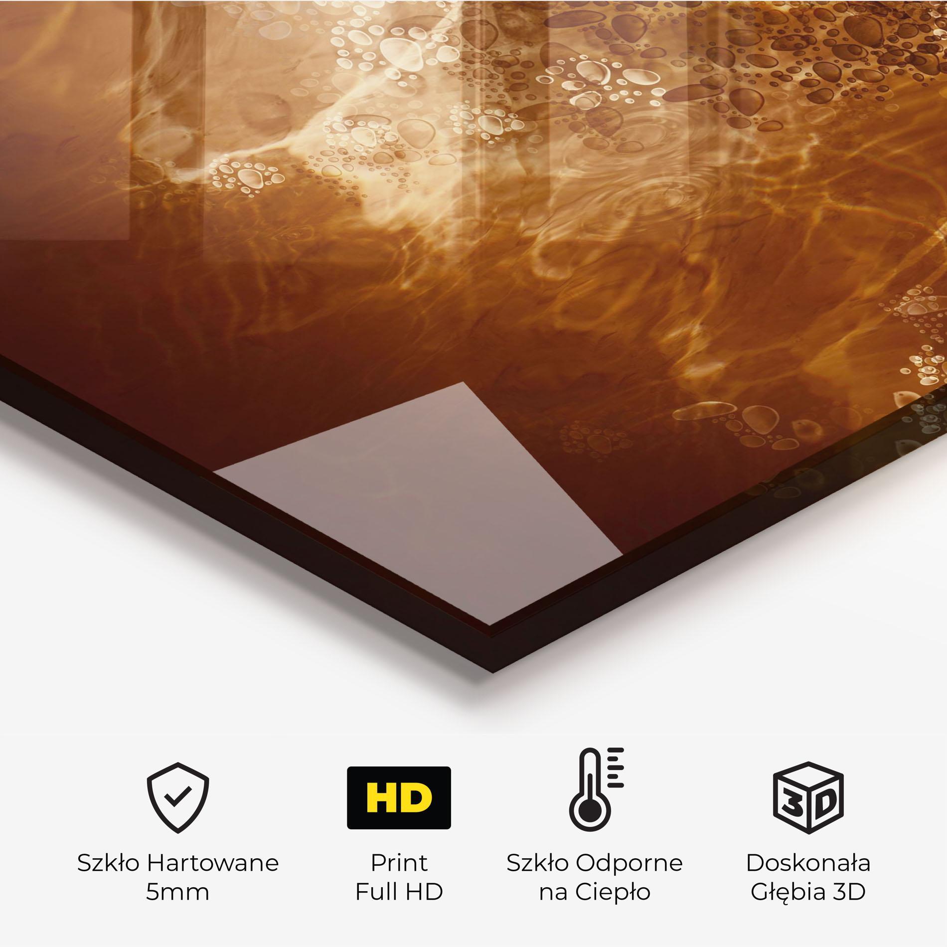 Panel Szklany do Kuchni Golden Beauty mockup 2