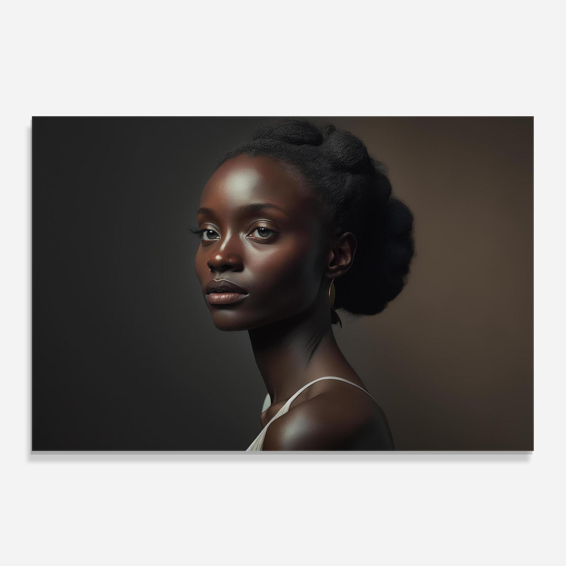 Panel Szklany do Kuchni African Natural Makeup mockup 0