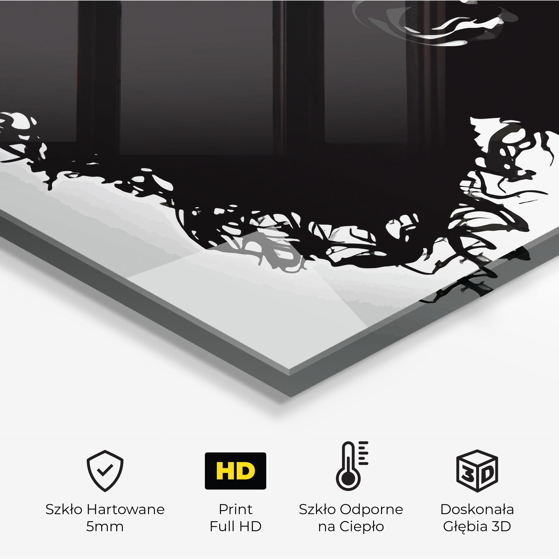 Panel Szklany do Kuchni Black African Woman mockup 2