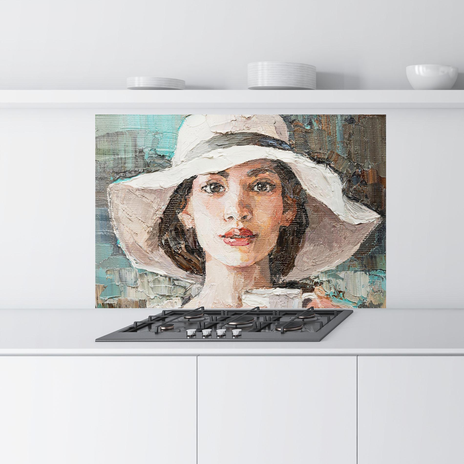 Panel Szklany do Kuchni White Lady mockup 9