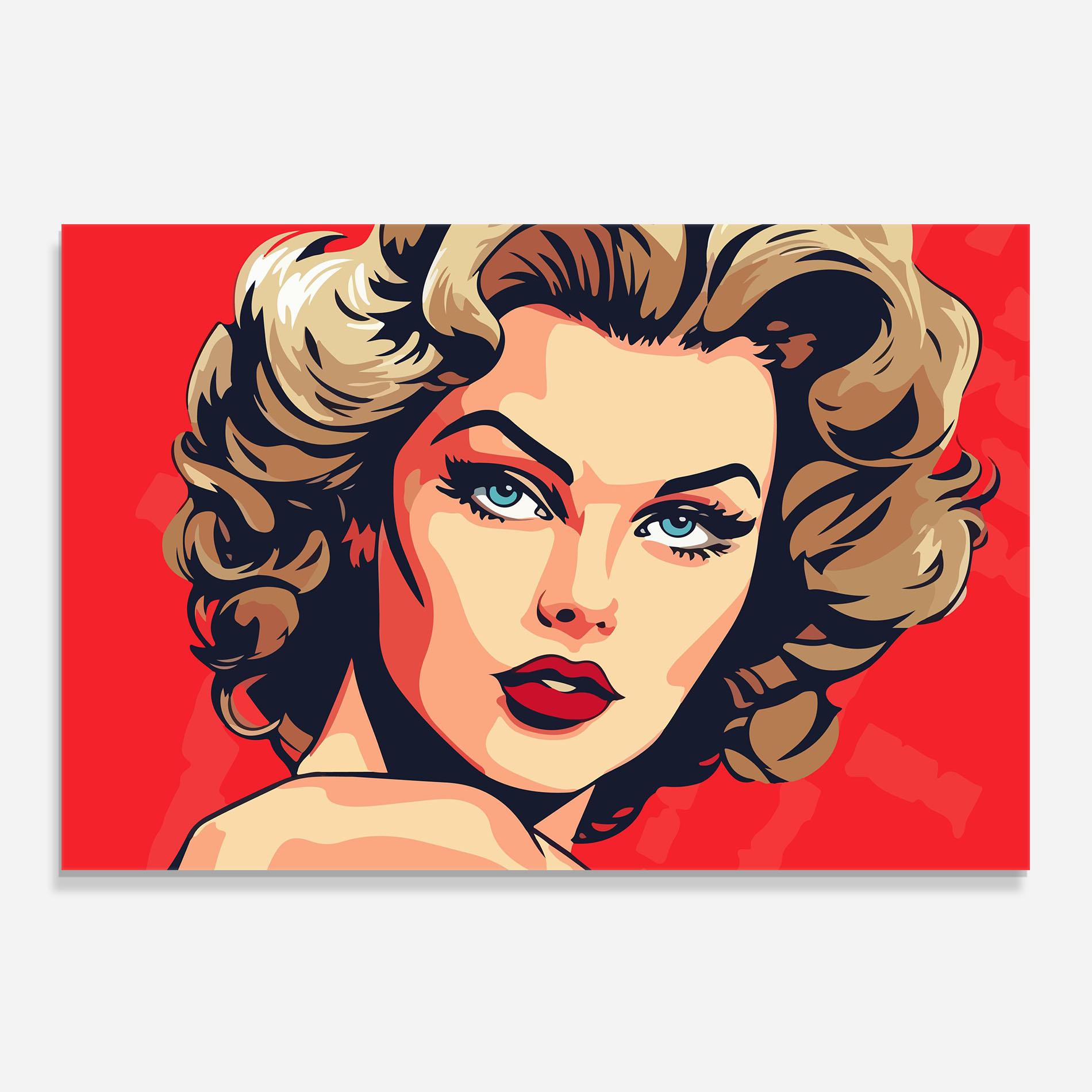 Panel Szklany do Kuchni Blue Eyes Portrait mockup 0