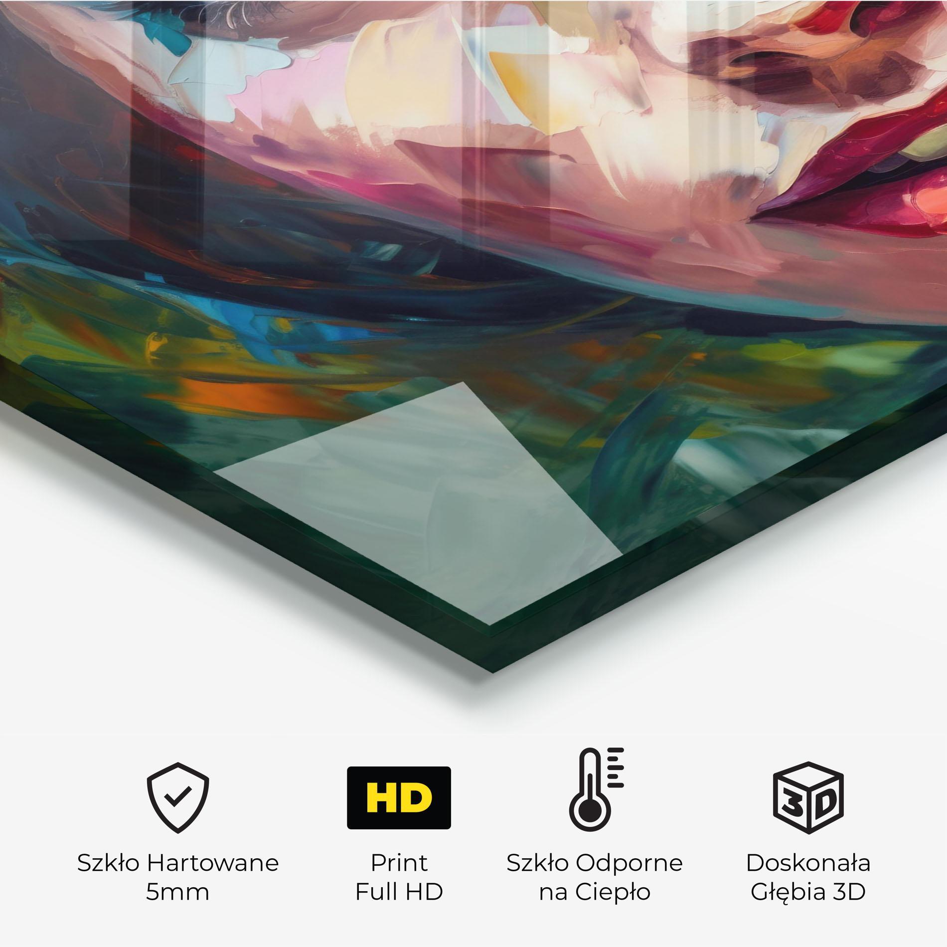 Panel Szklany do Kuchni Intense Blue Eyes Woman mockup 2