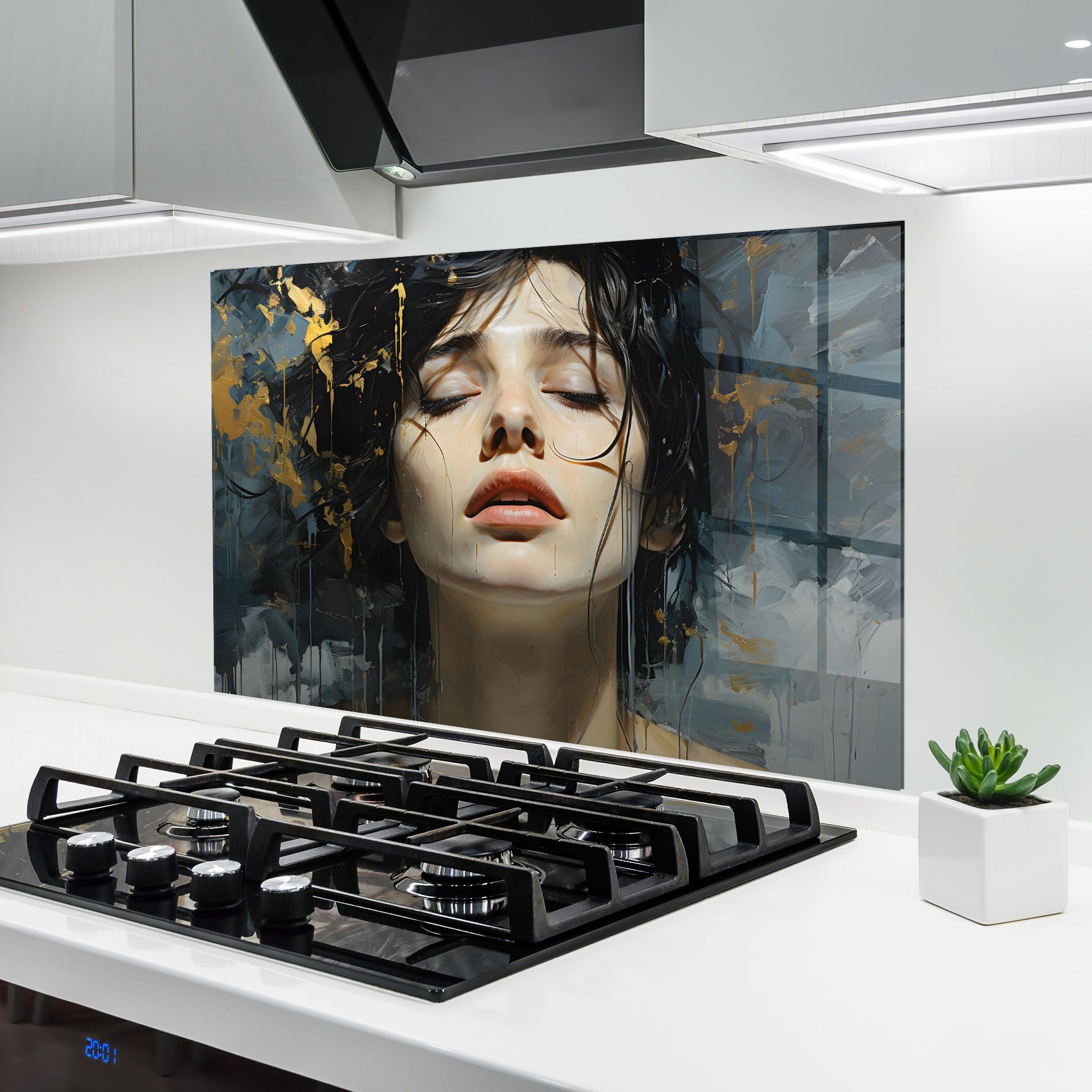 Closed Eyes Woman mockup 6