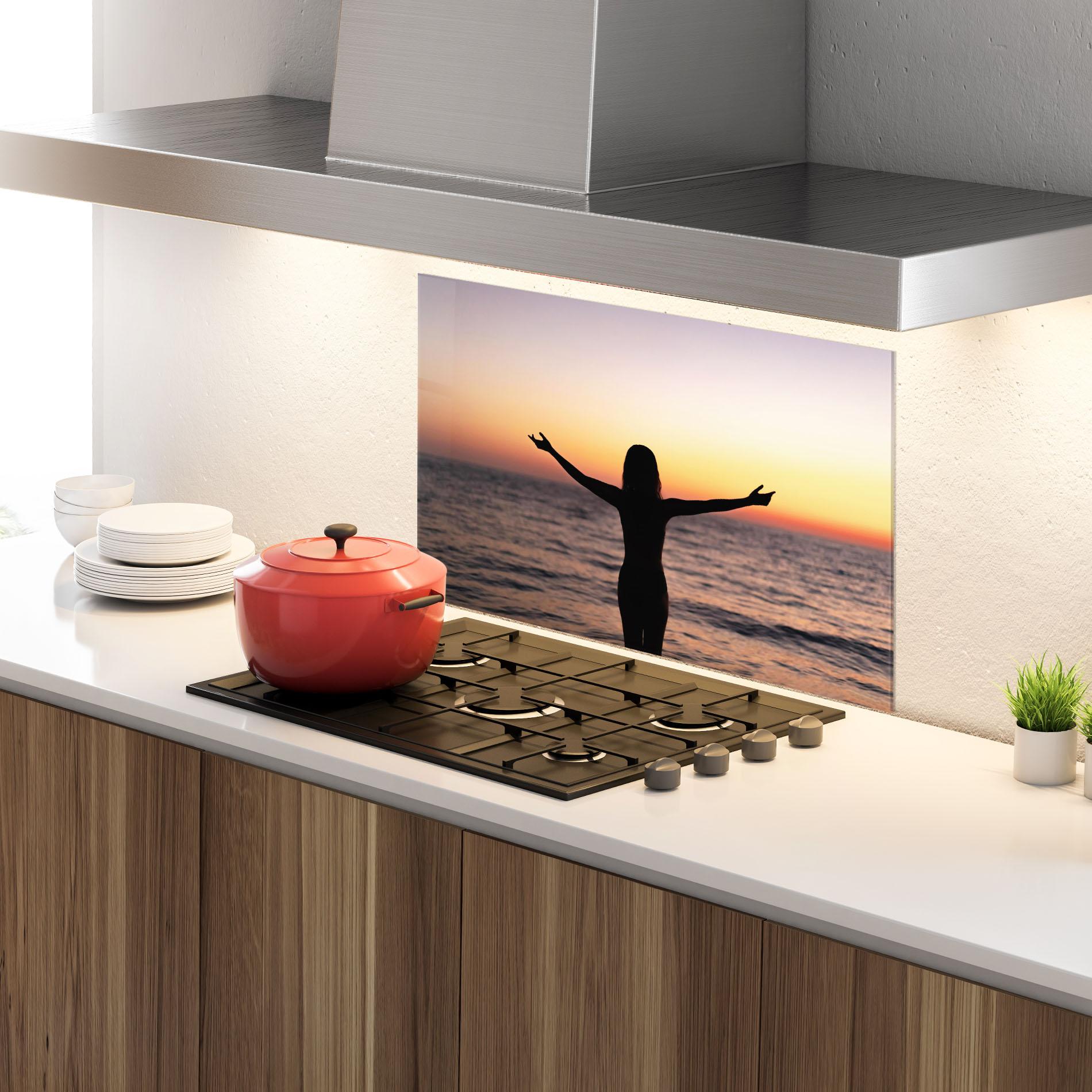 Panel Szklany do Kuchni Feeling Freedom mockup 4