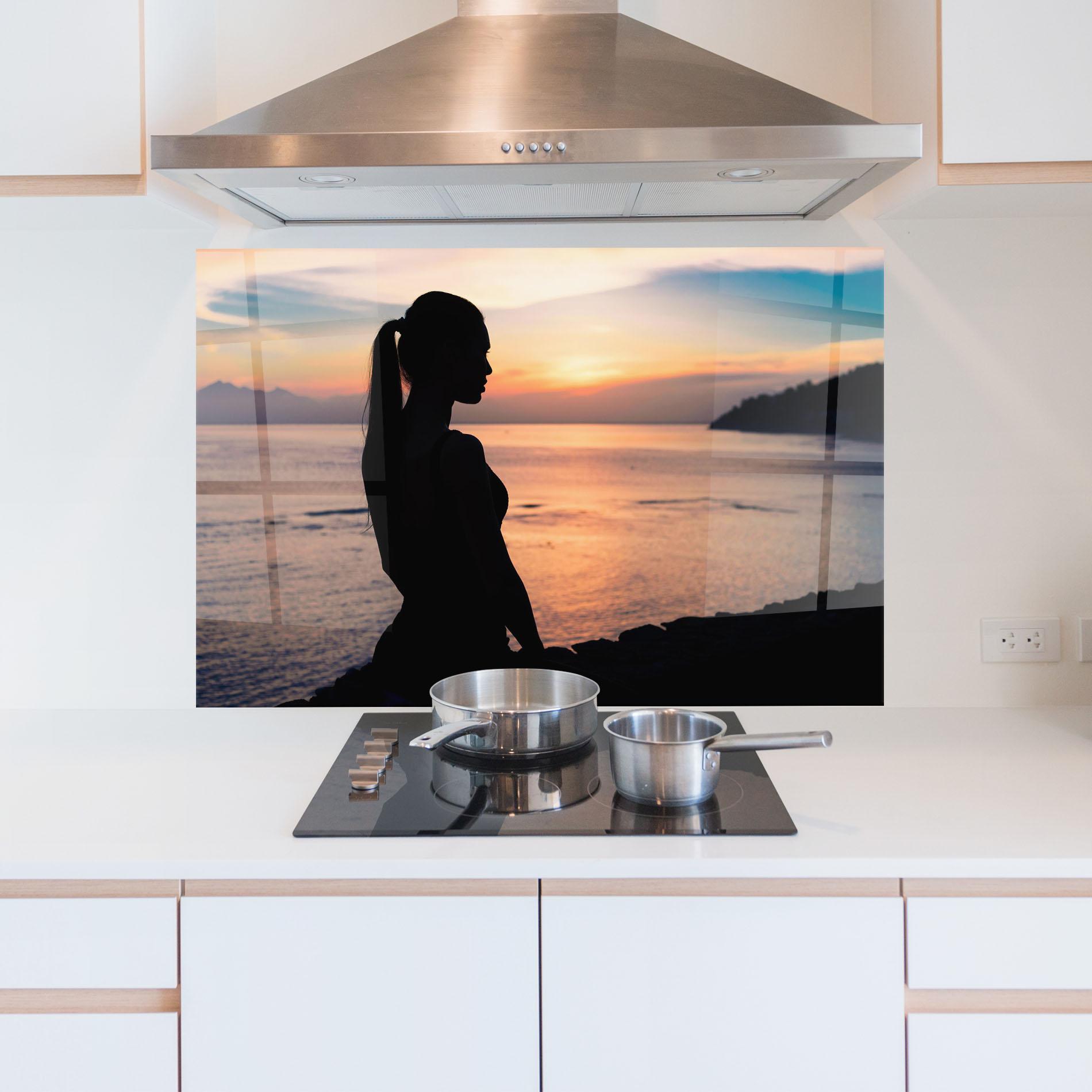 Panel Szklany do Kuchni Beach Pretty View mockup 5