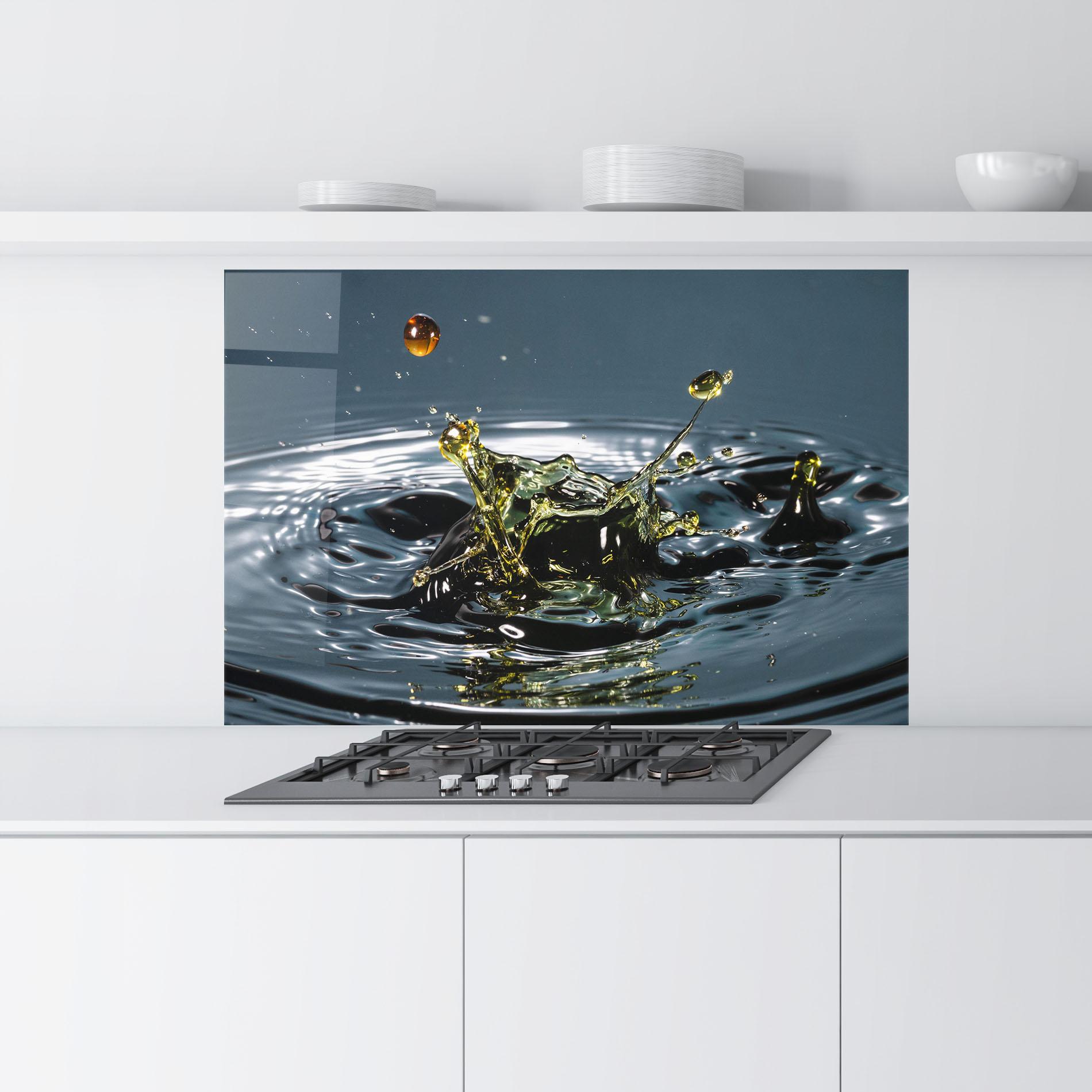 Panel Szklany do Kuchni Beautiful Life Water mockup 9