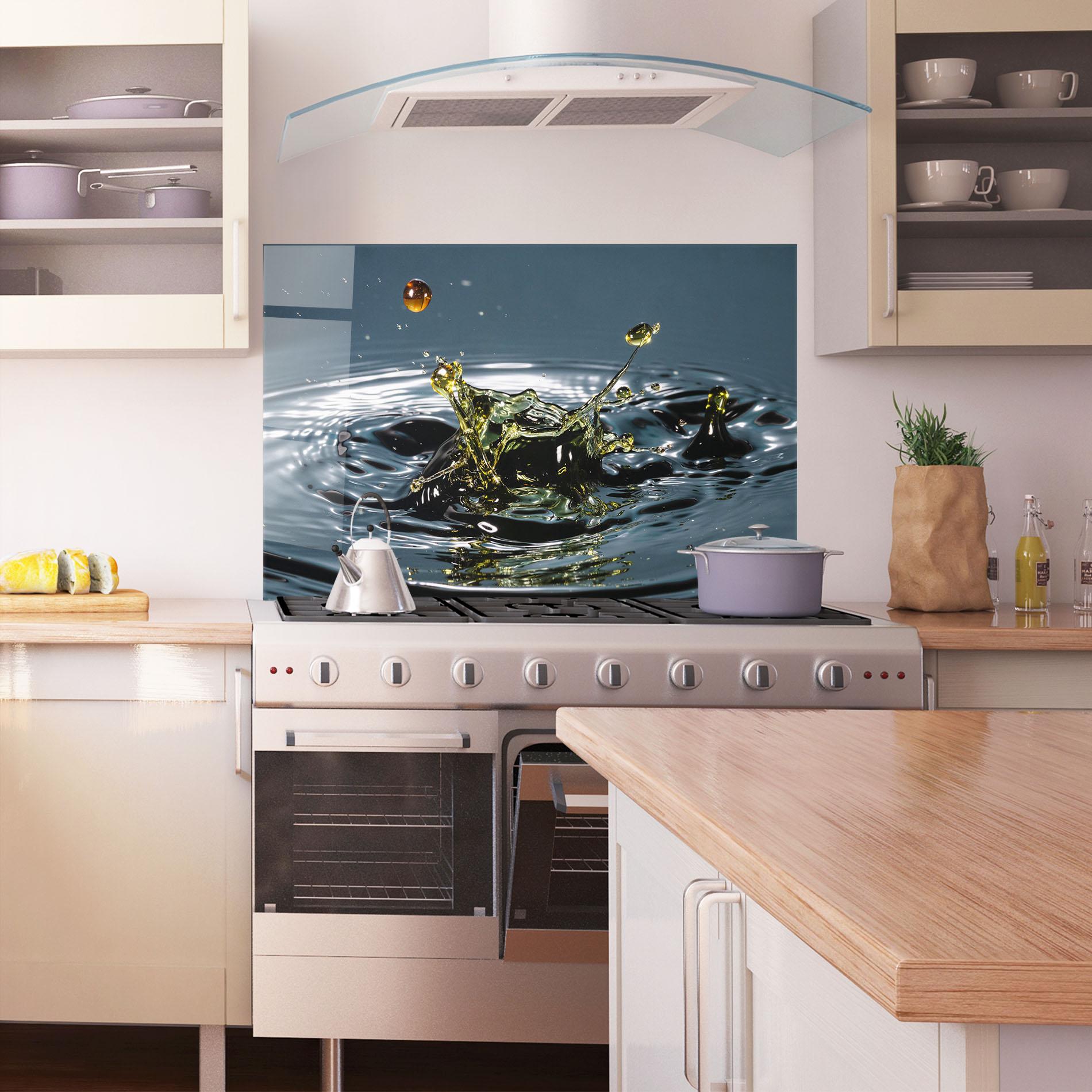 Panel Szklany do Kuchni Beautiful Life Water mockup 1