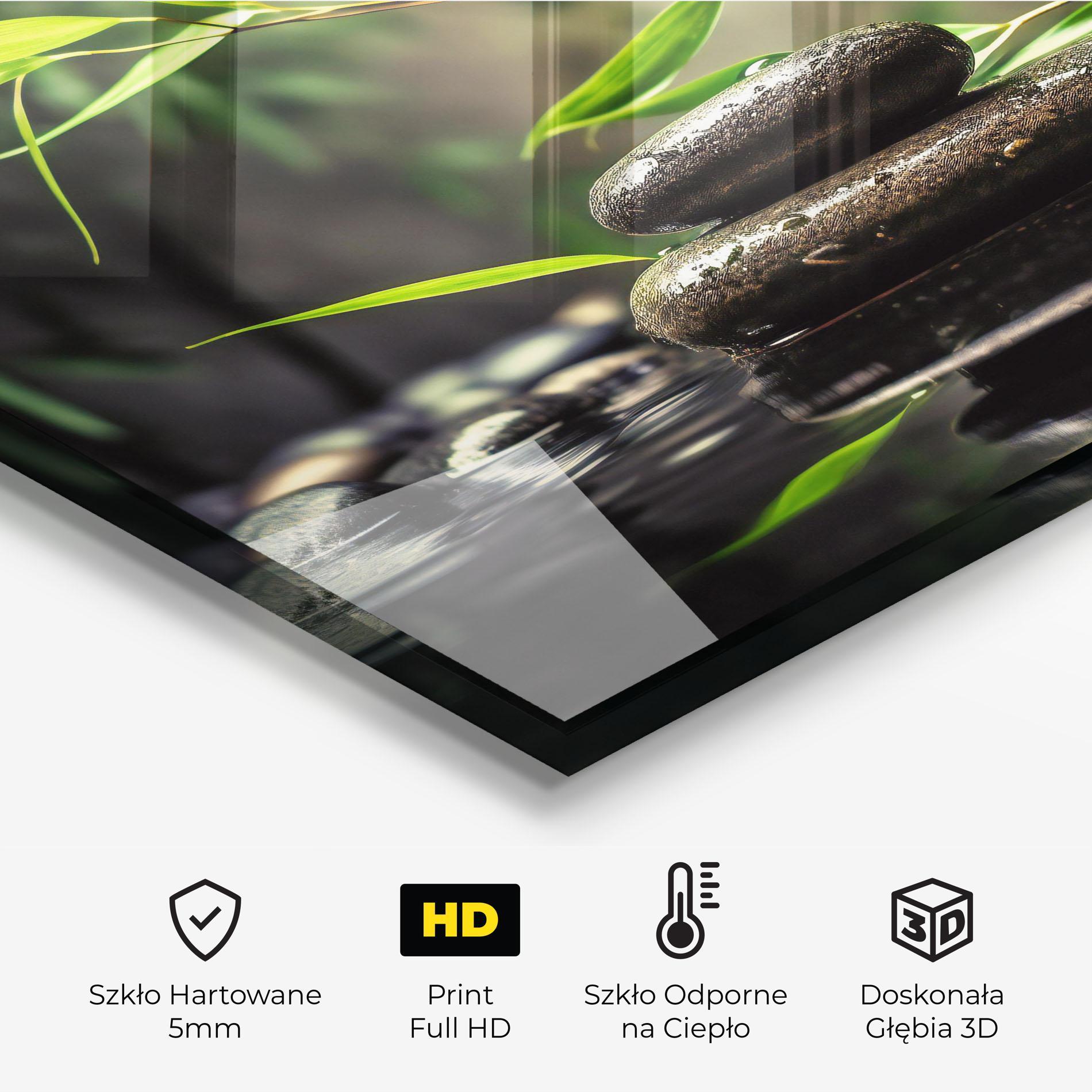 Panel Szklany do Kuchni Bamboo Plant Water mockup 2