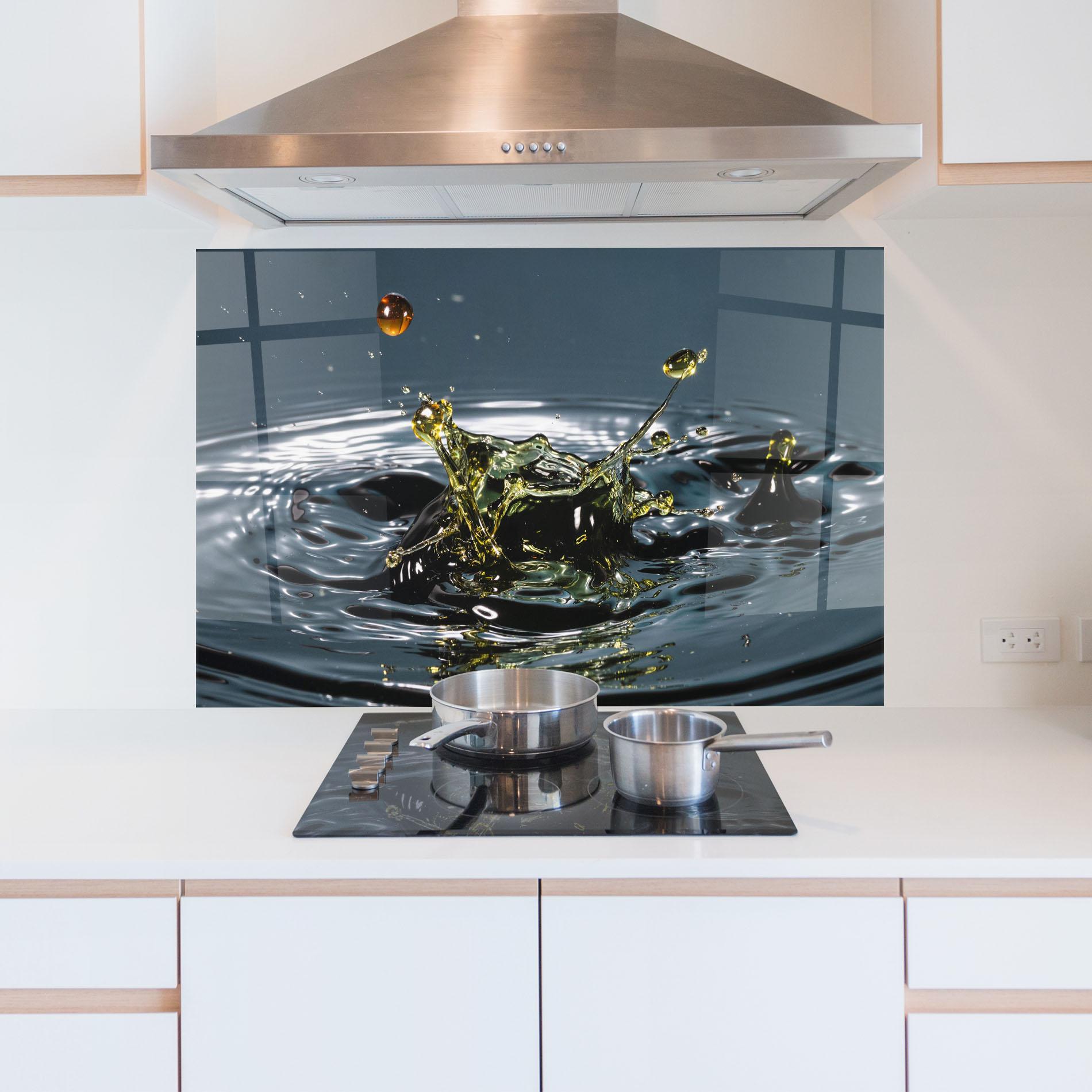 Panel Szklany do Kuchni Beautiful Life Water mockup 5