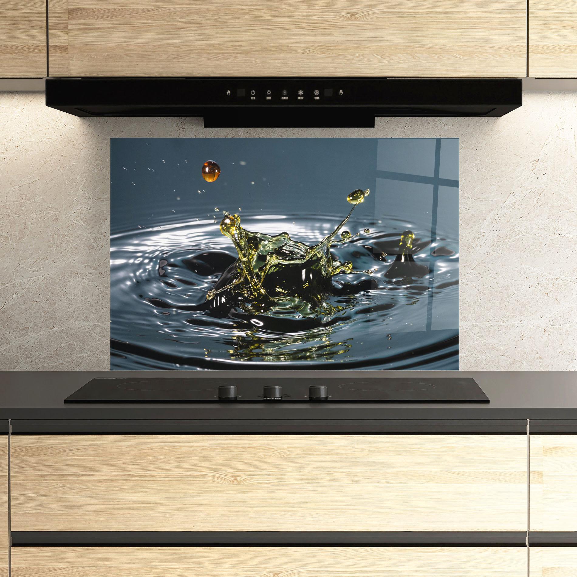 Panel Szklany do Kuchni Beautiful Life Water mockup 3