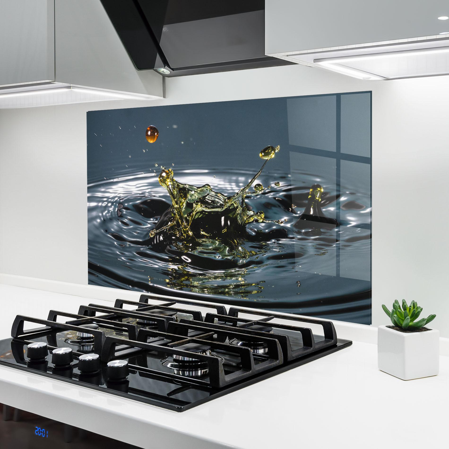 Panel Szklany do Kuchni Beautiful Life Water mockup 6