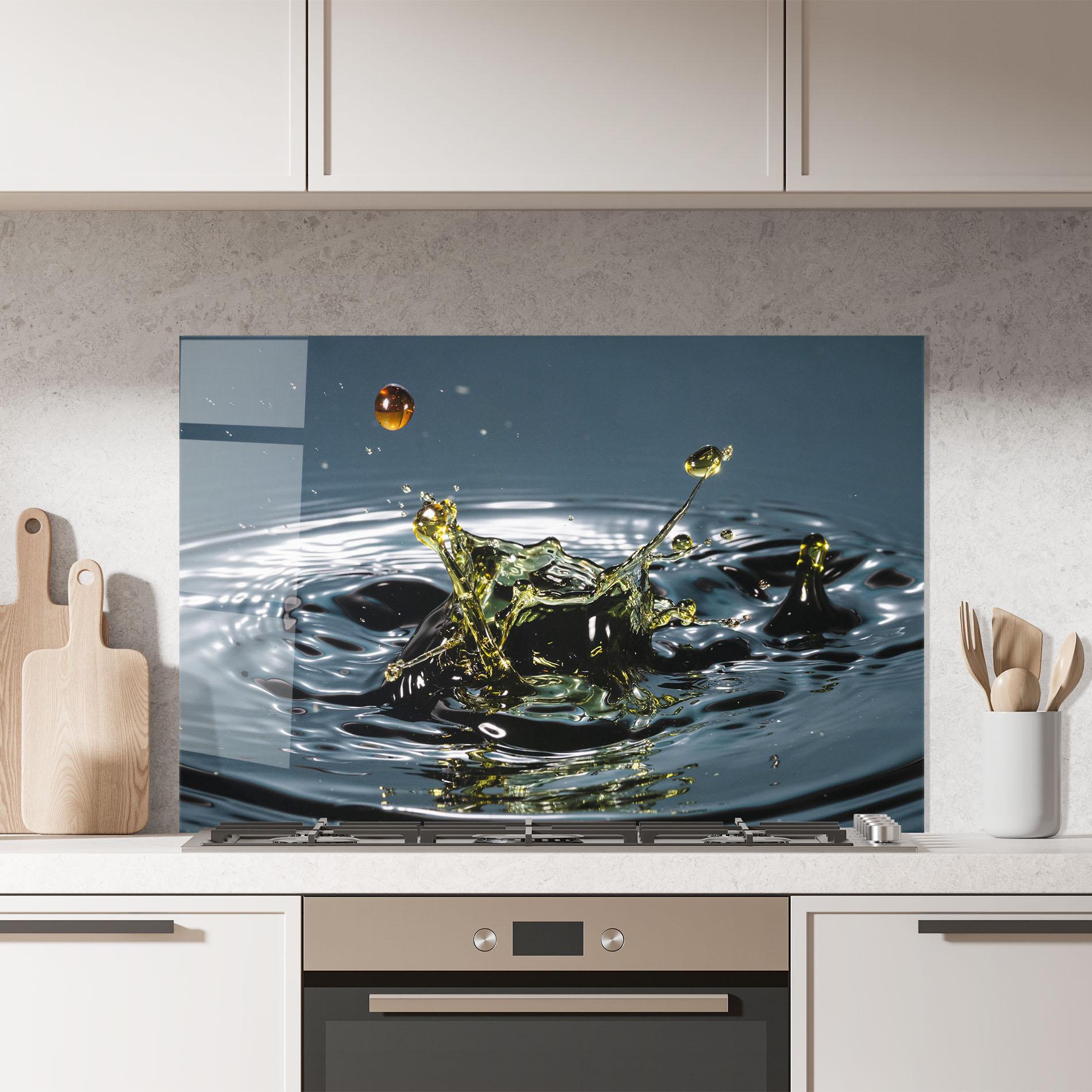 Panel Szklany do Kuchni Beautiful Life Water mockup 7