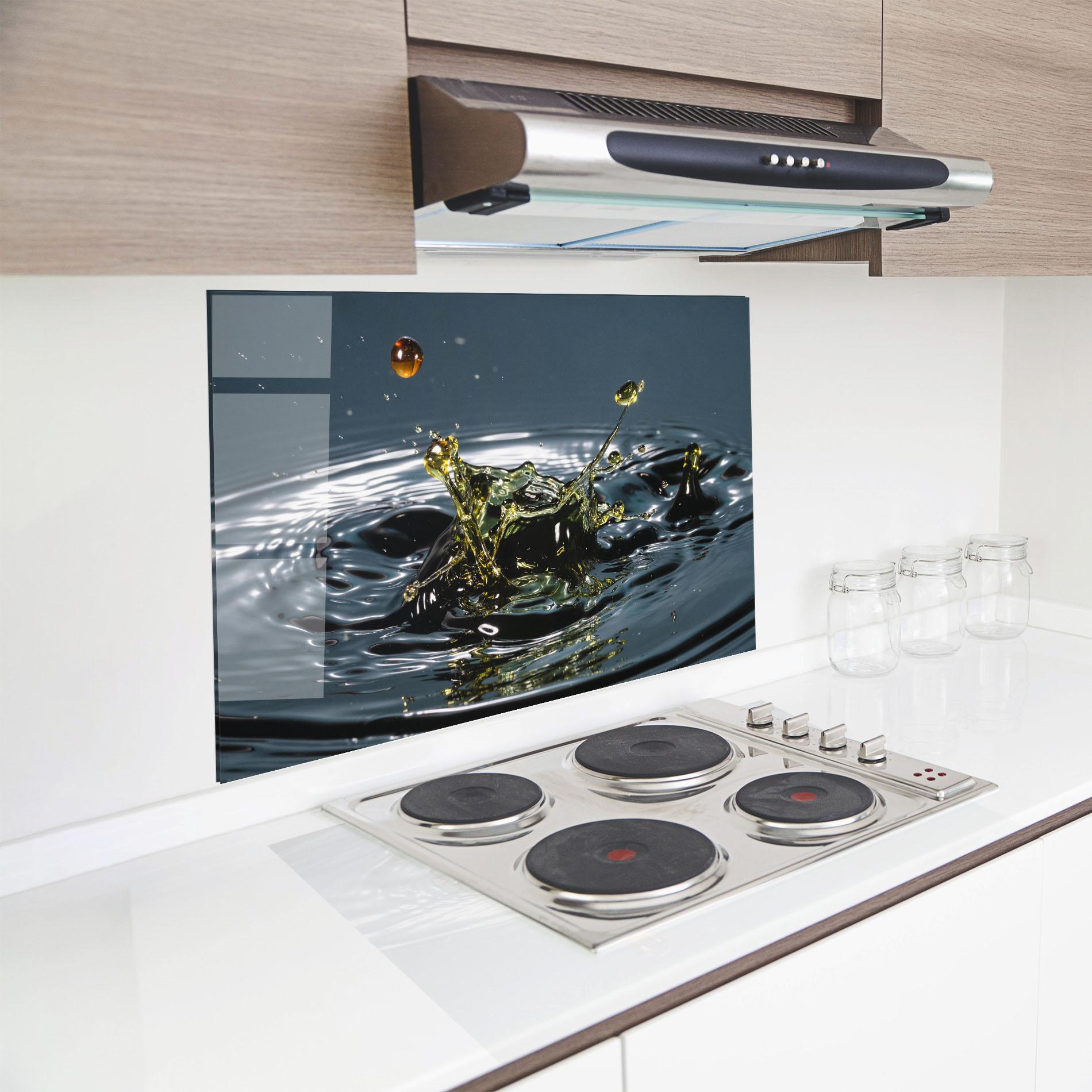 Panel Szklany do Kuchni Beautiful Life Water mockup 8