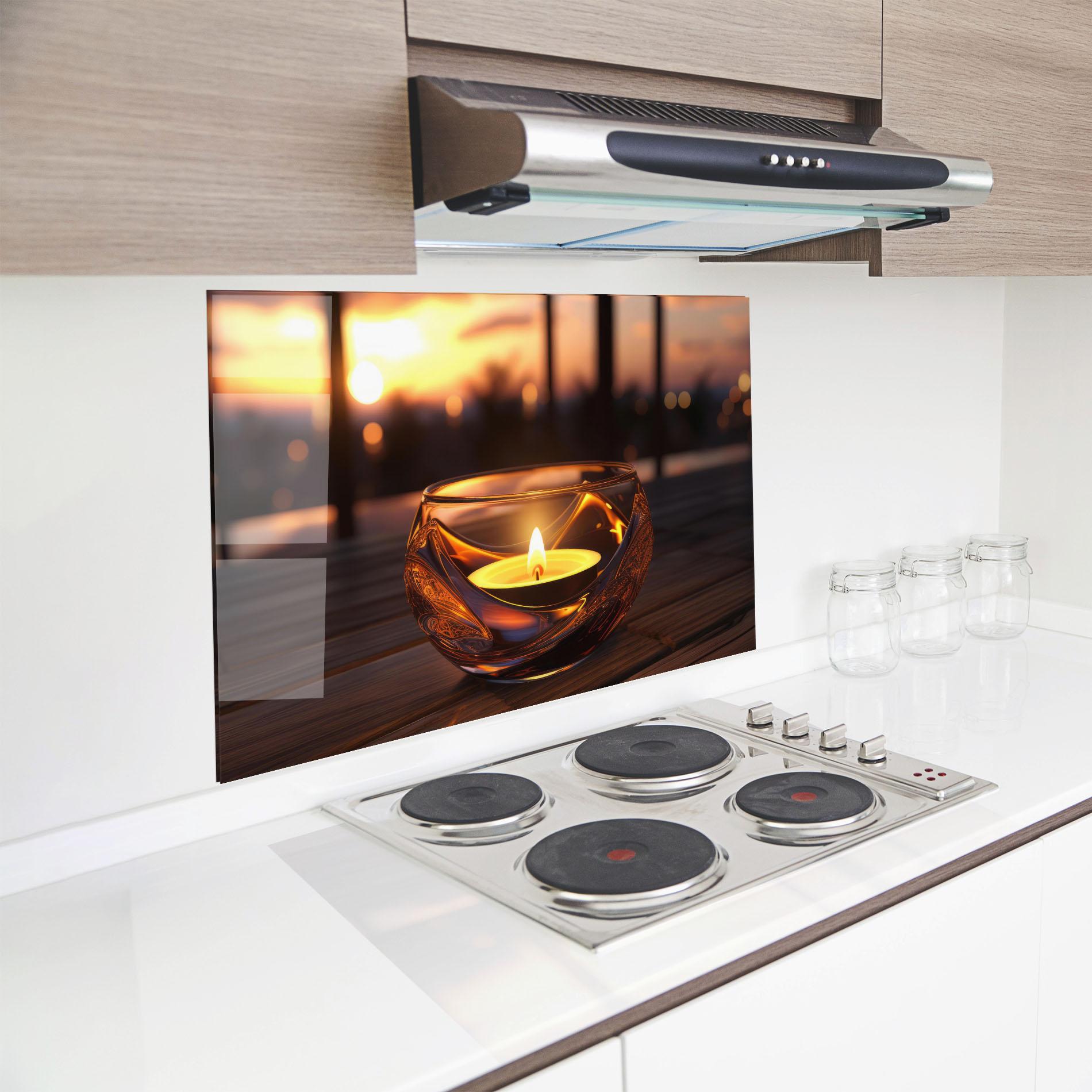 Panel Szklany do Kuchni Fire Bowl mockup 8