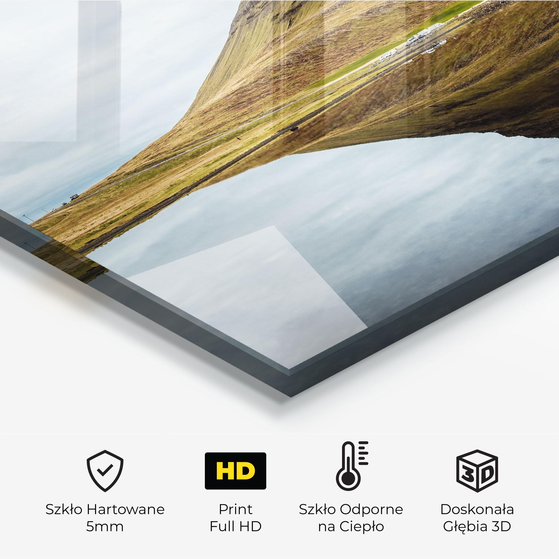 Panel Szklany do Kuchni Lake Cool Shape mockup 2