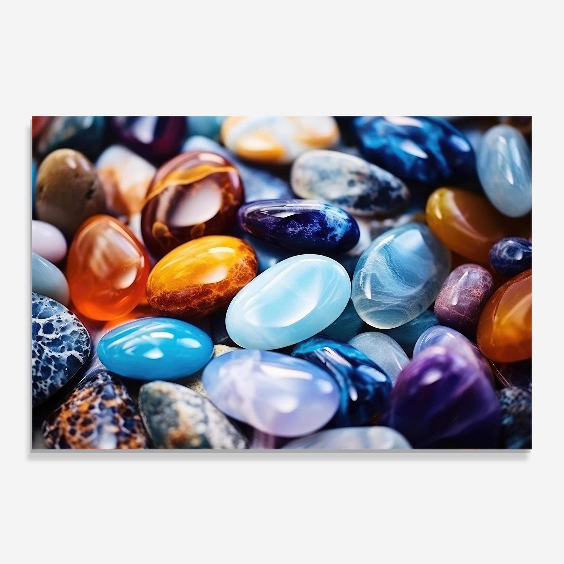 Panel Szklany do Kuchni Precious Gemstones mockup 0