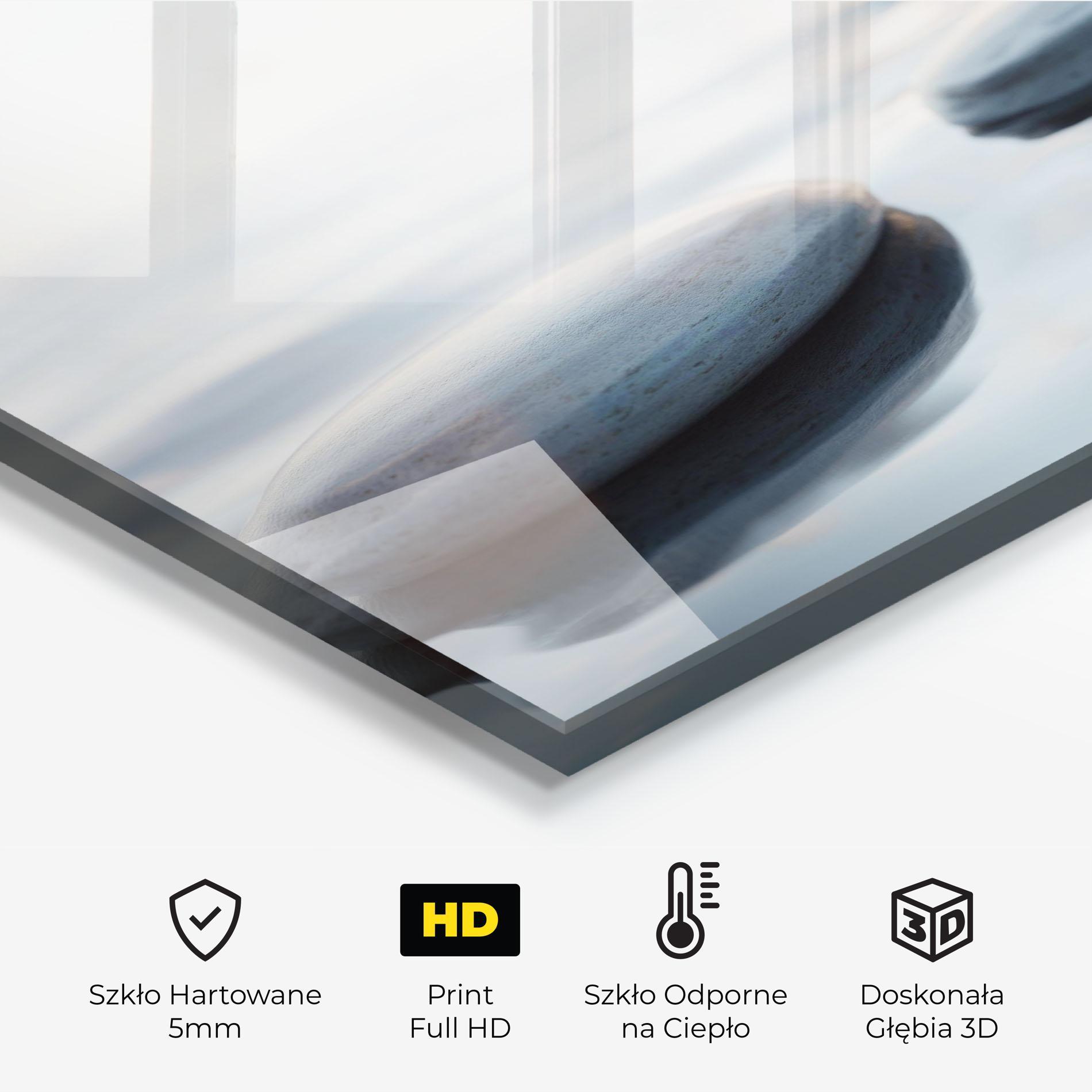Panel Szklany do Kuchni Calm Water Stone mockup 2