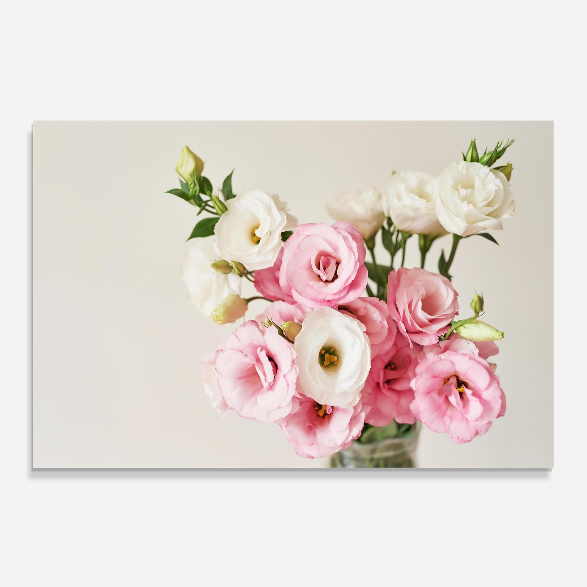 Panel Szklany do Kuchni Cute Pink Flowers mockup 0