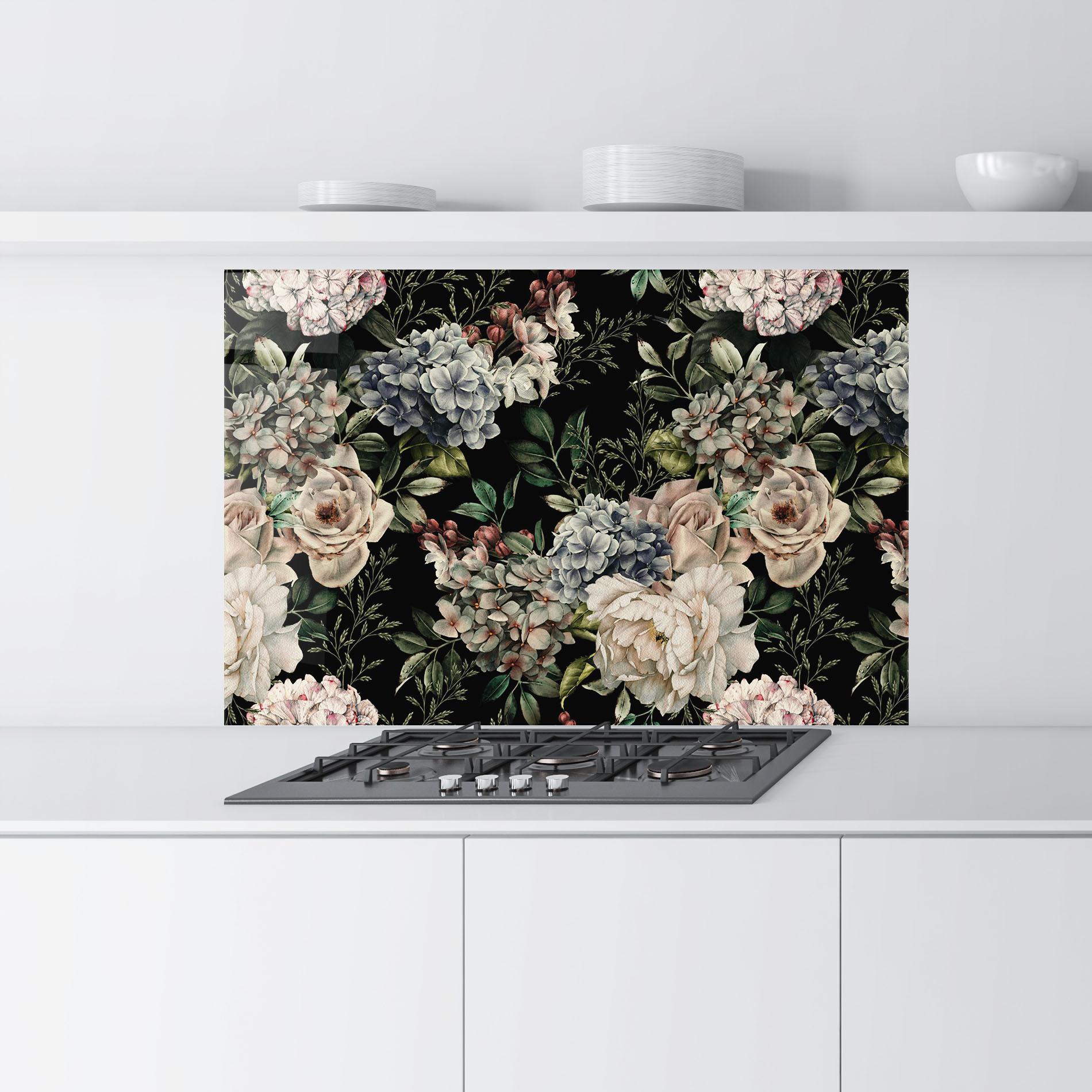 Panel Szklany do Kuchni Flowers Bouquet mockup 9