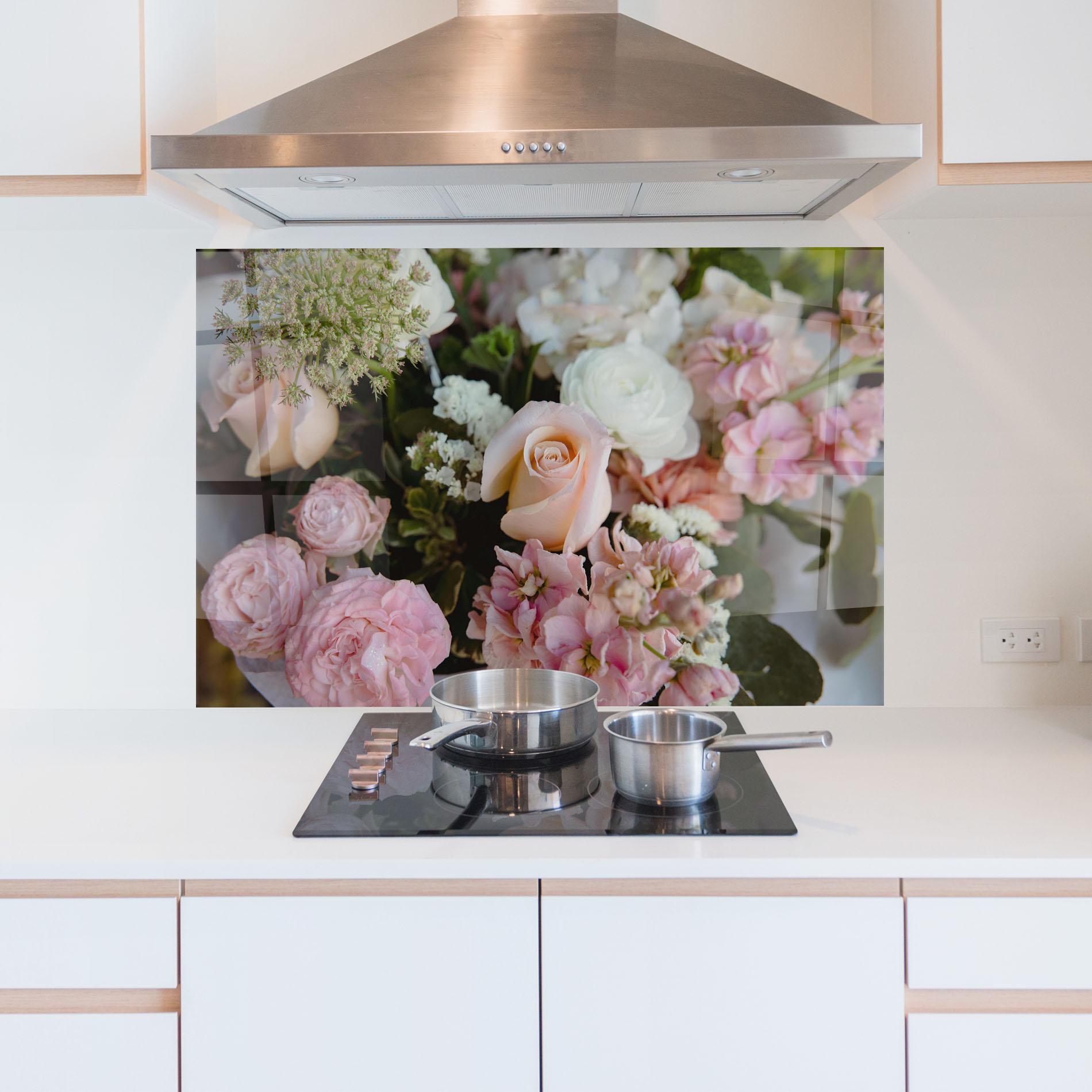 Panel Szklany do Kuchni Beautiful Pink Pastel mockup 5