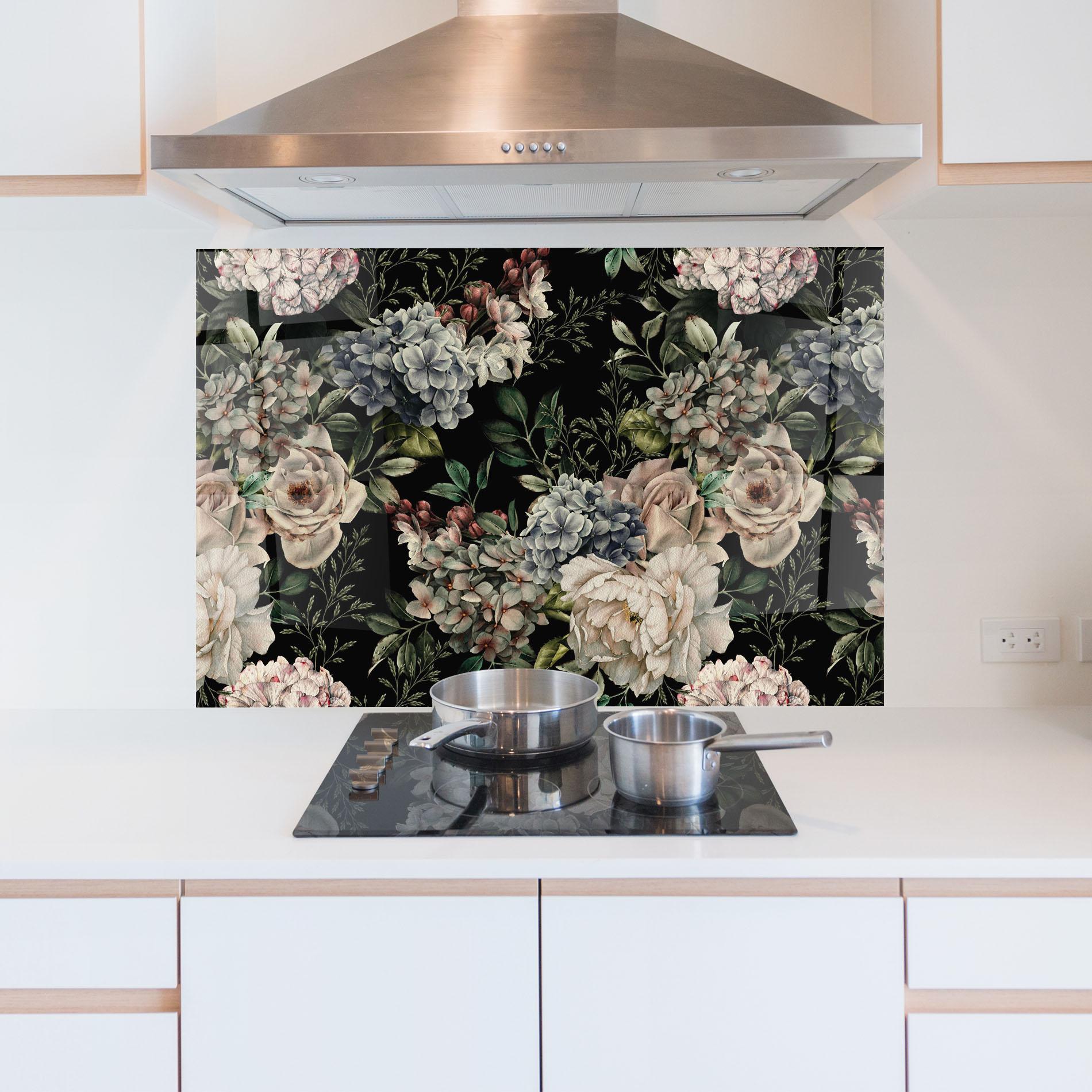 Panel Szklany do Kuchni Flowers Bouquet mockup 5