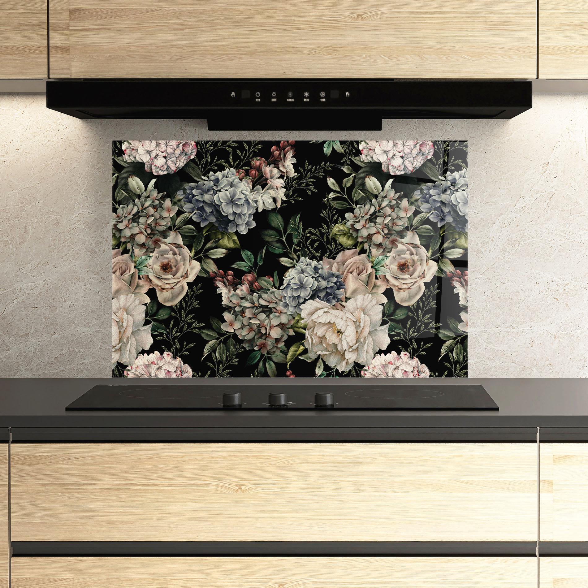 Panel Szklany do Kuchni Flowers Bouquet mockup 3