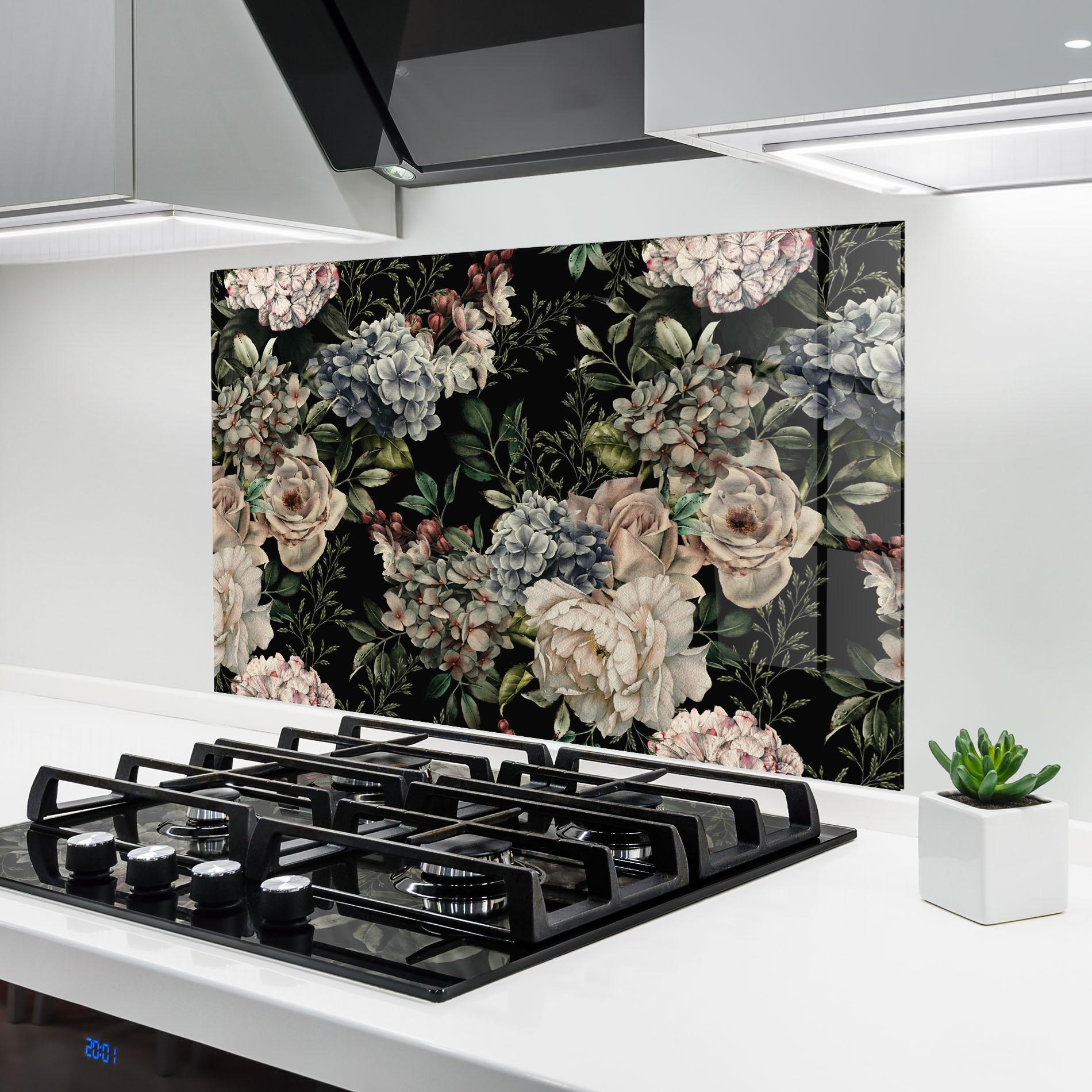 Panel Szklany do Kuchni Flowers Bouquet mockup 6