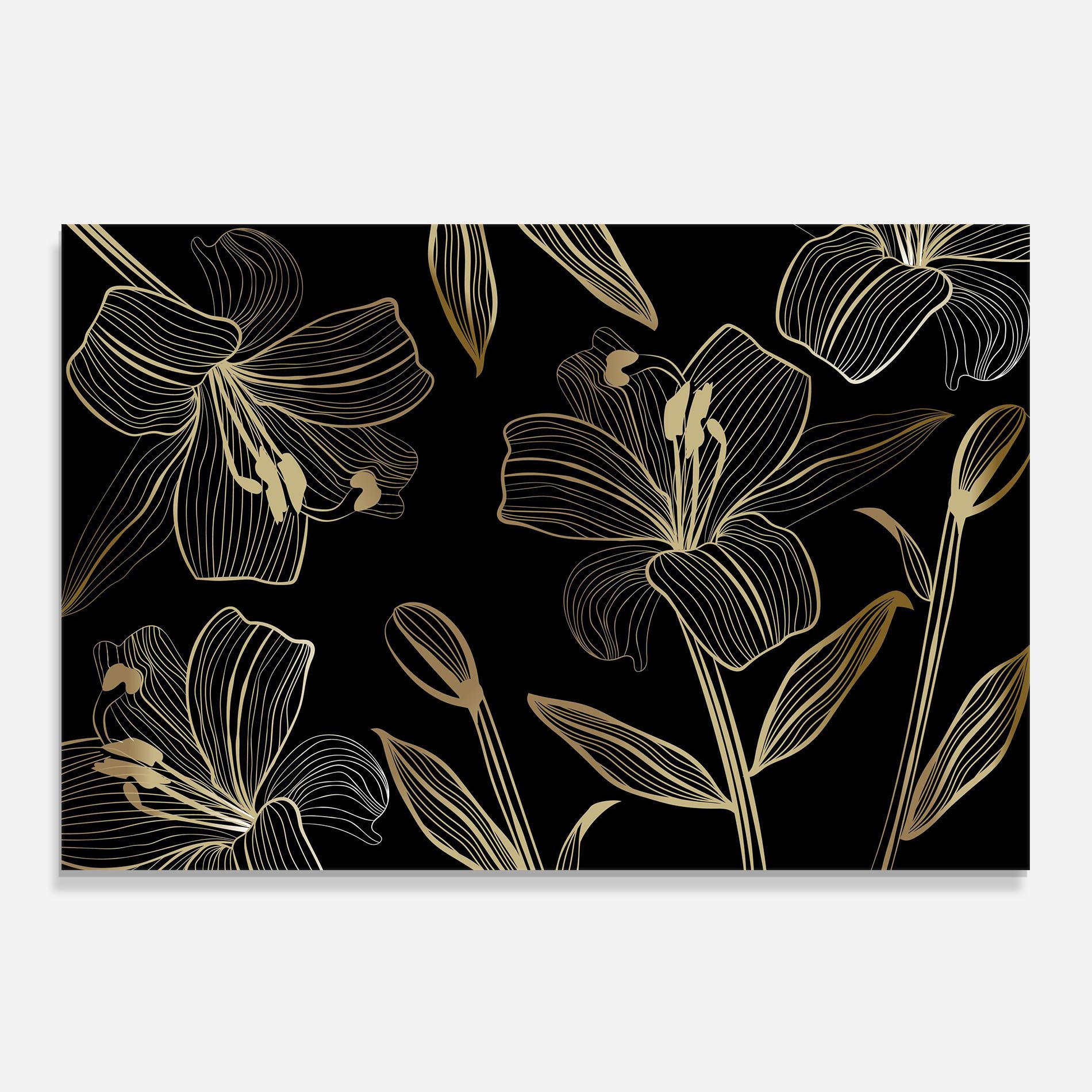 Gold Black Lily mockup 0