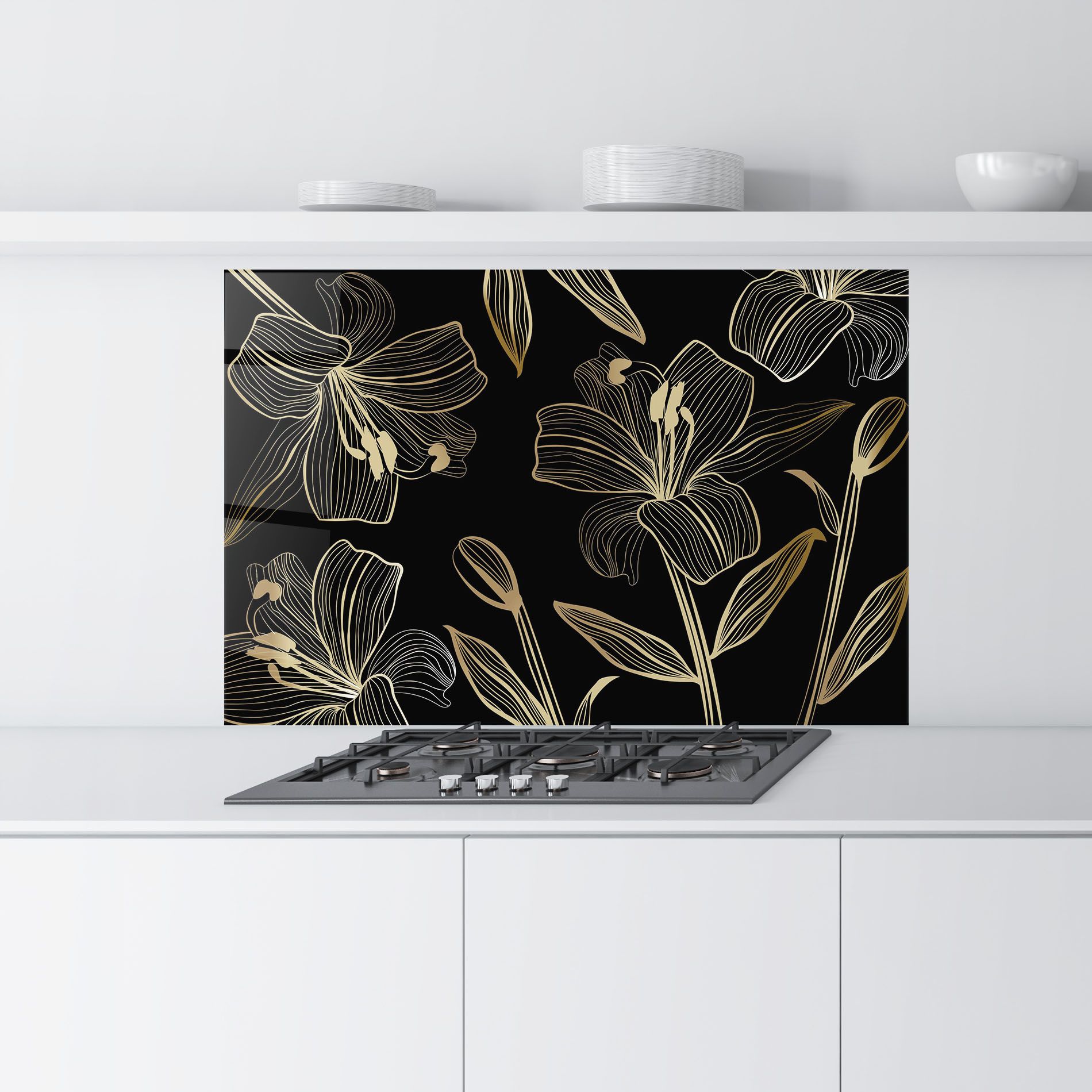 Gold Black Lily mockup 9
