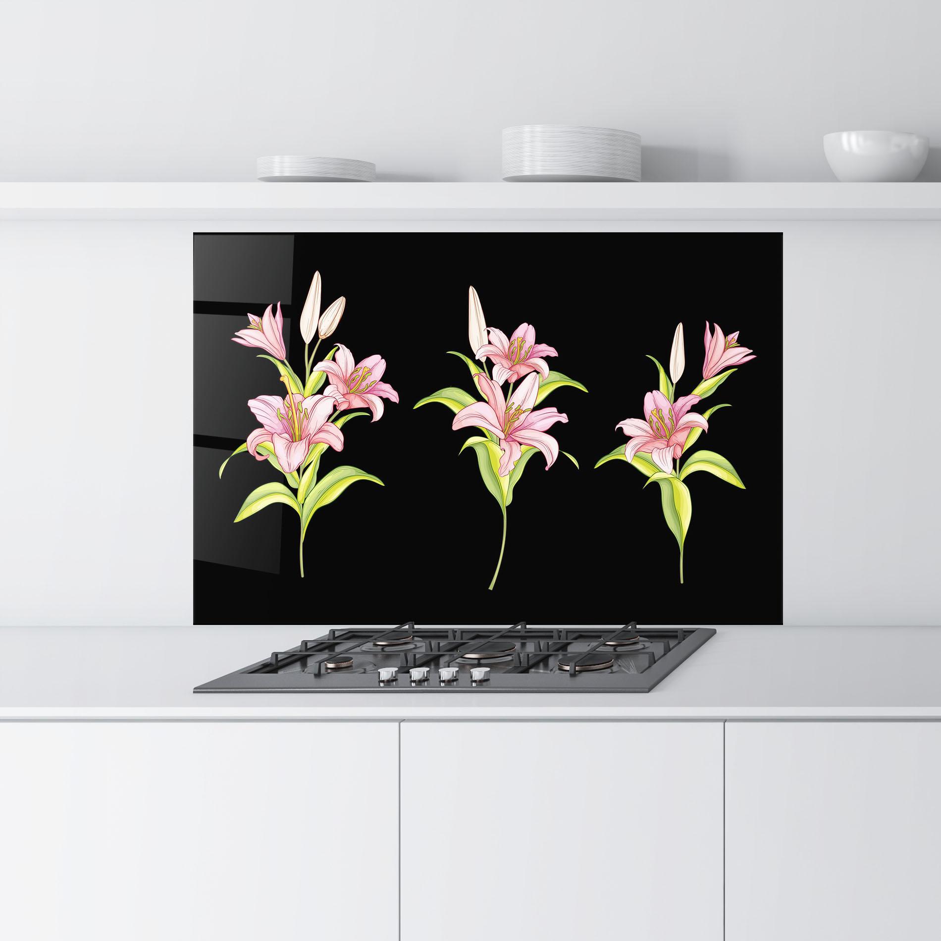 Panel Szklany do Kuchni Lily Set mockup 9