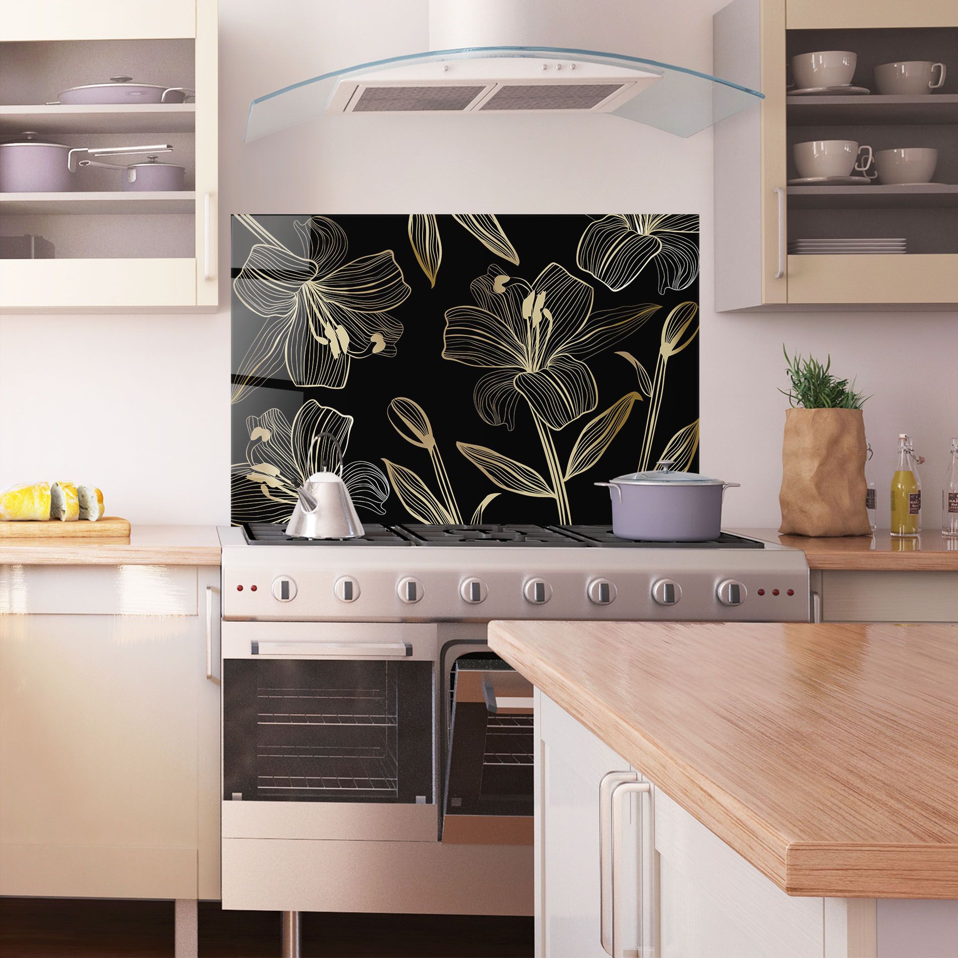 Gold Black Lily mockup 1