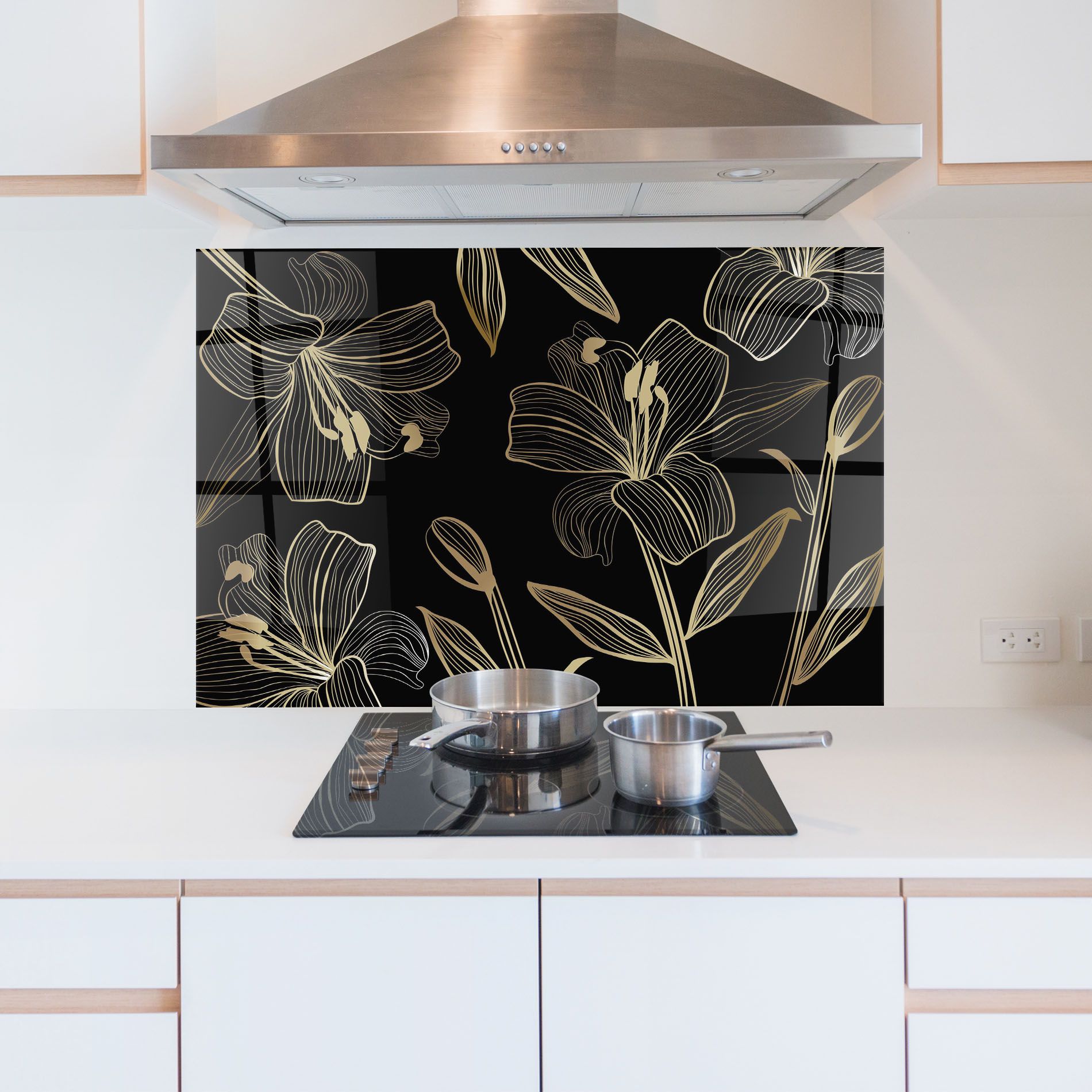 Gold Black Lily mockup 5