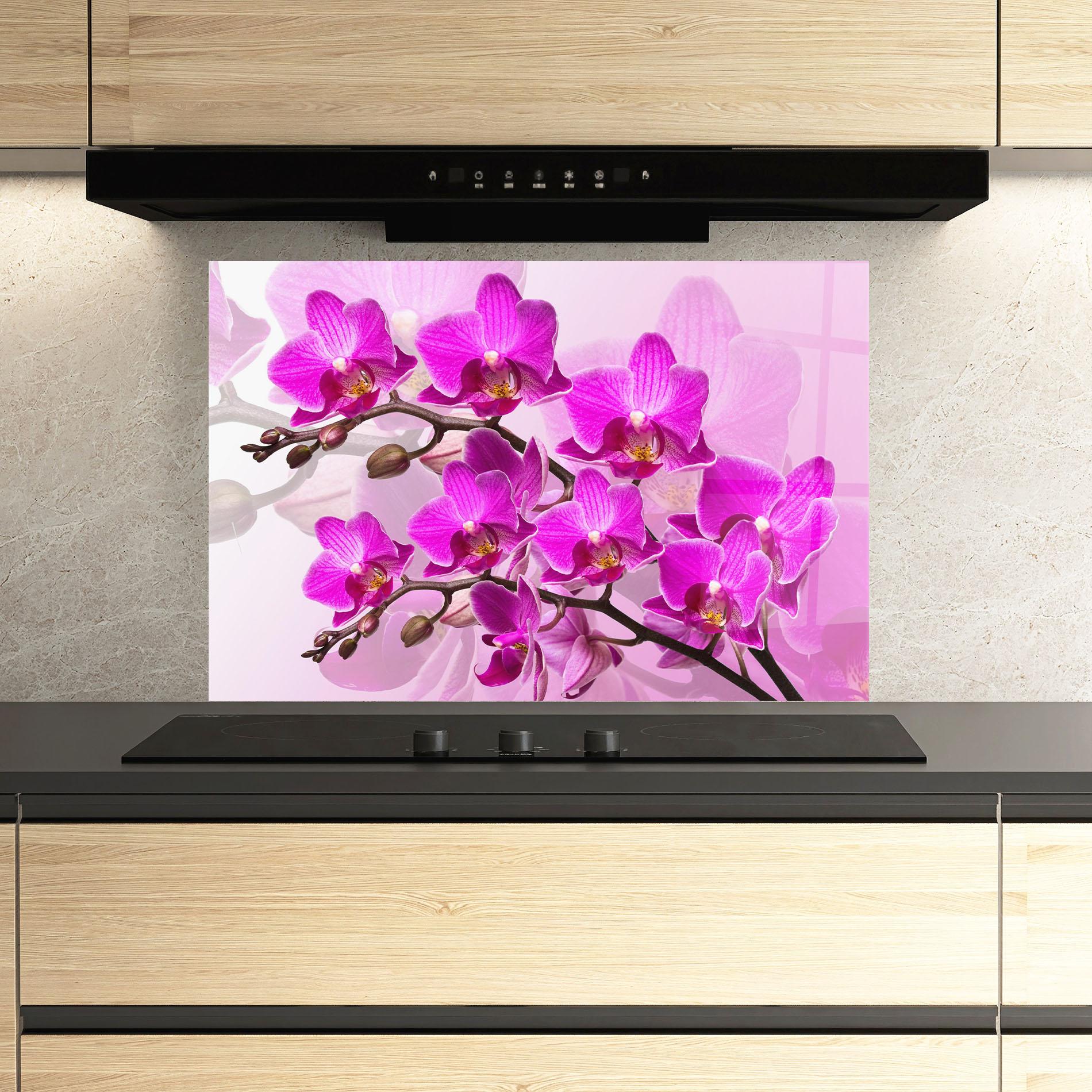 Panel Szklany do Kuchni Flori Roz mockup 3