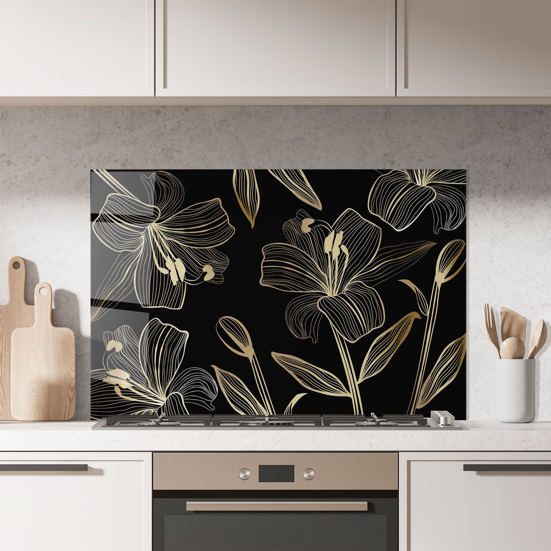Gold Black Lily mockup 7