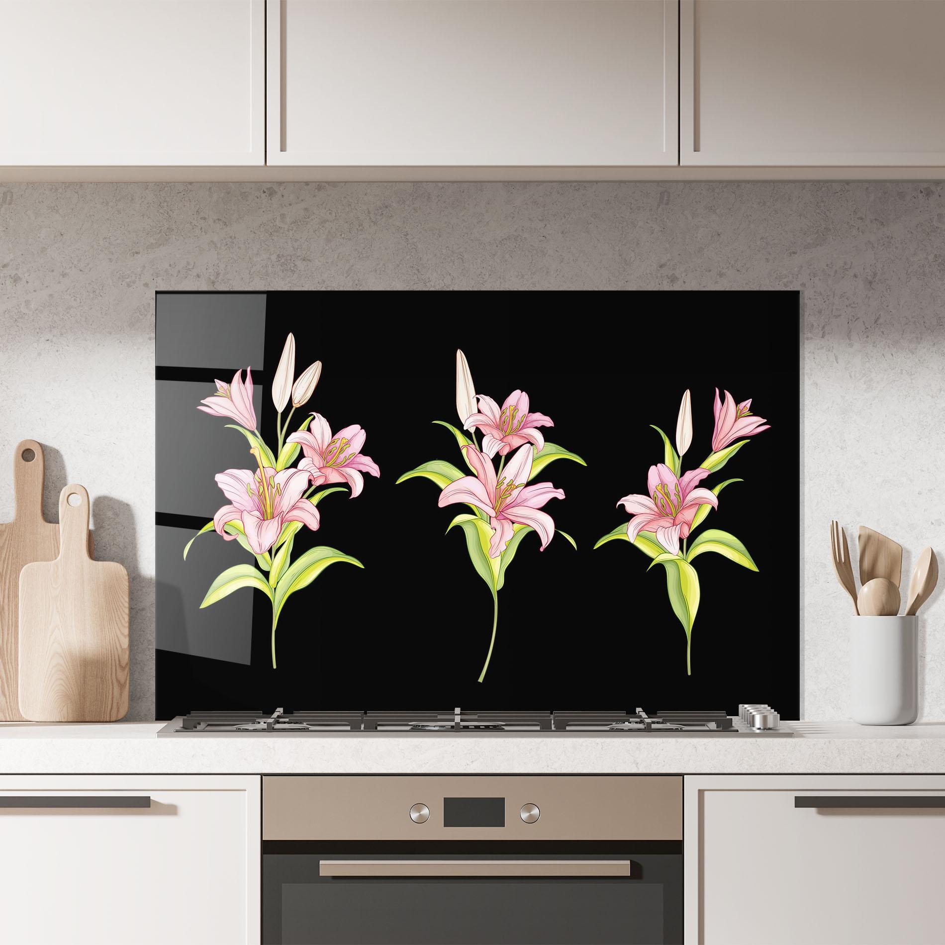 Panel Szklany do Kuchni Lily Set mockup 7