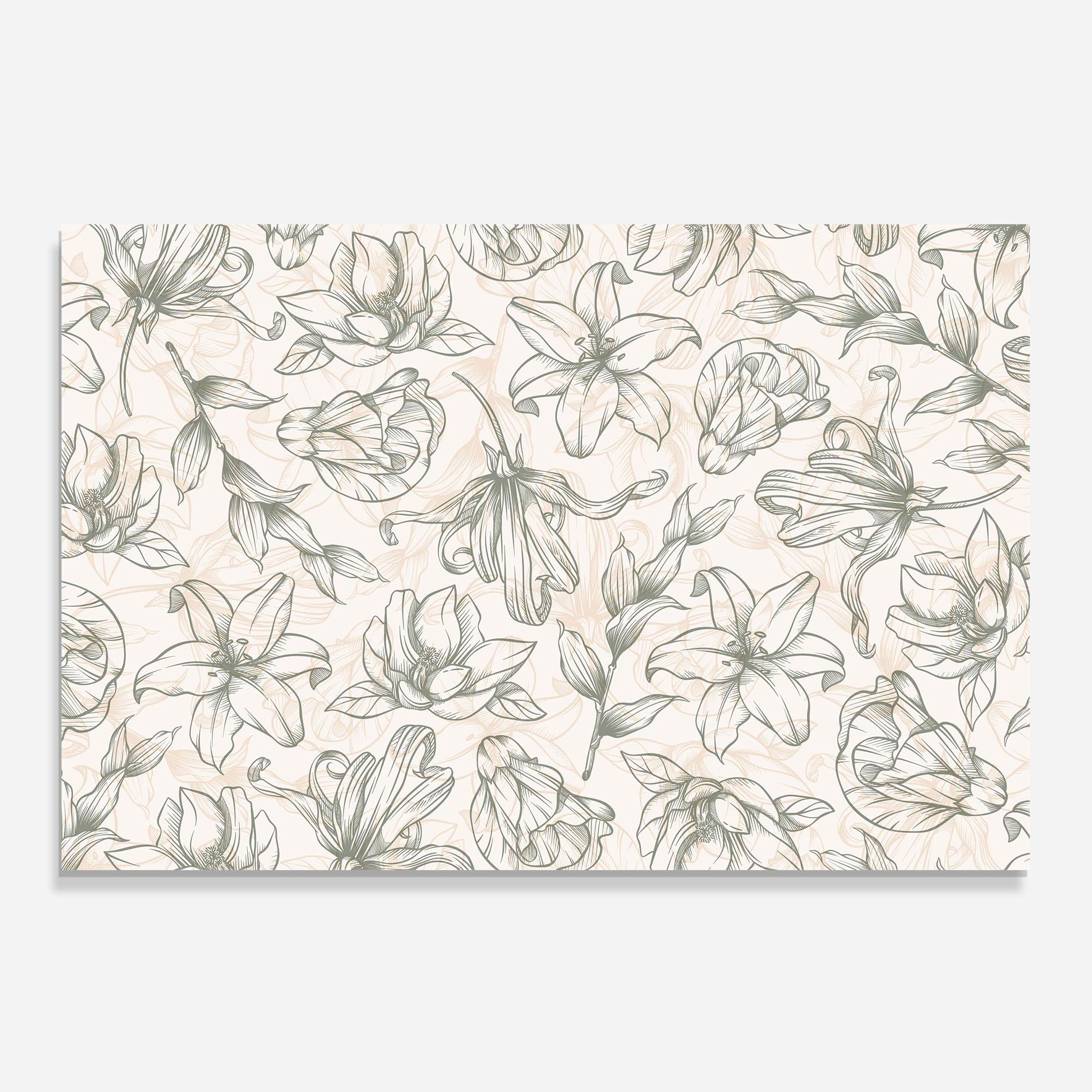 Panel Szklany do Kuchni Cream Grey Line mockup 0
