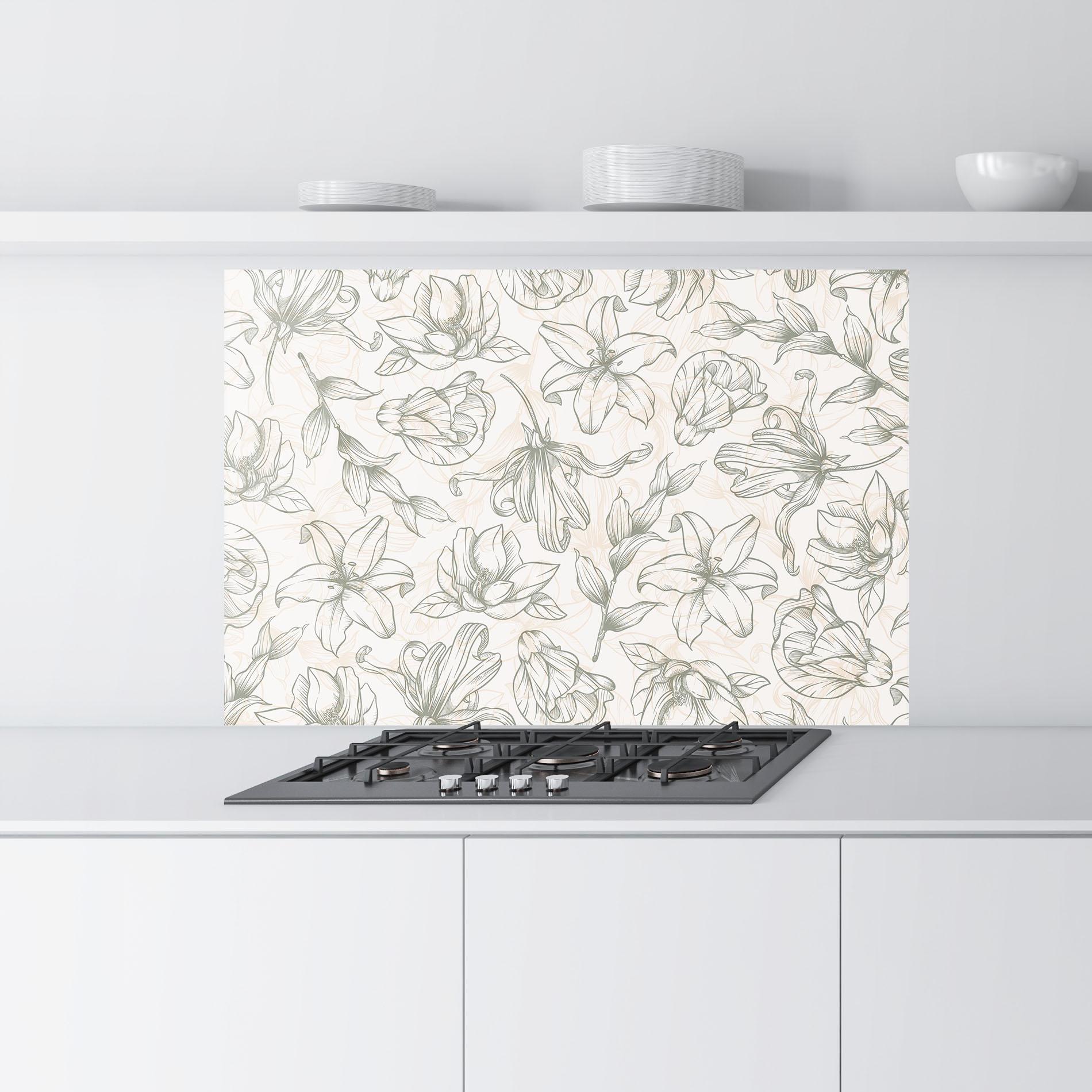 Panel Szklany do Kuchni Cream Grey Line mockup 9