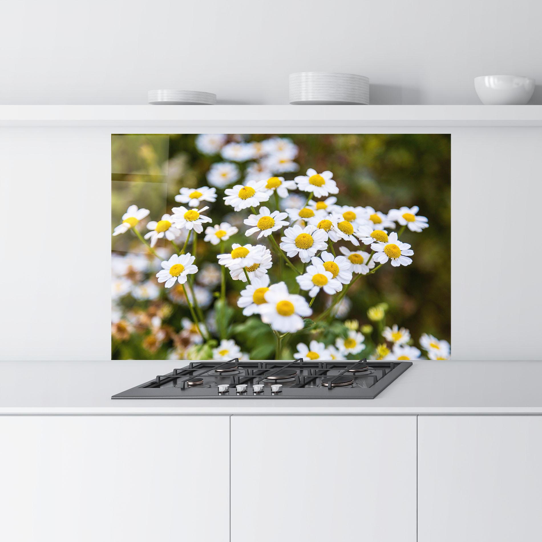 Panel Szklany do Kuchni Flowers Garden mockup 9