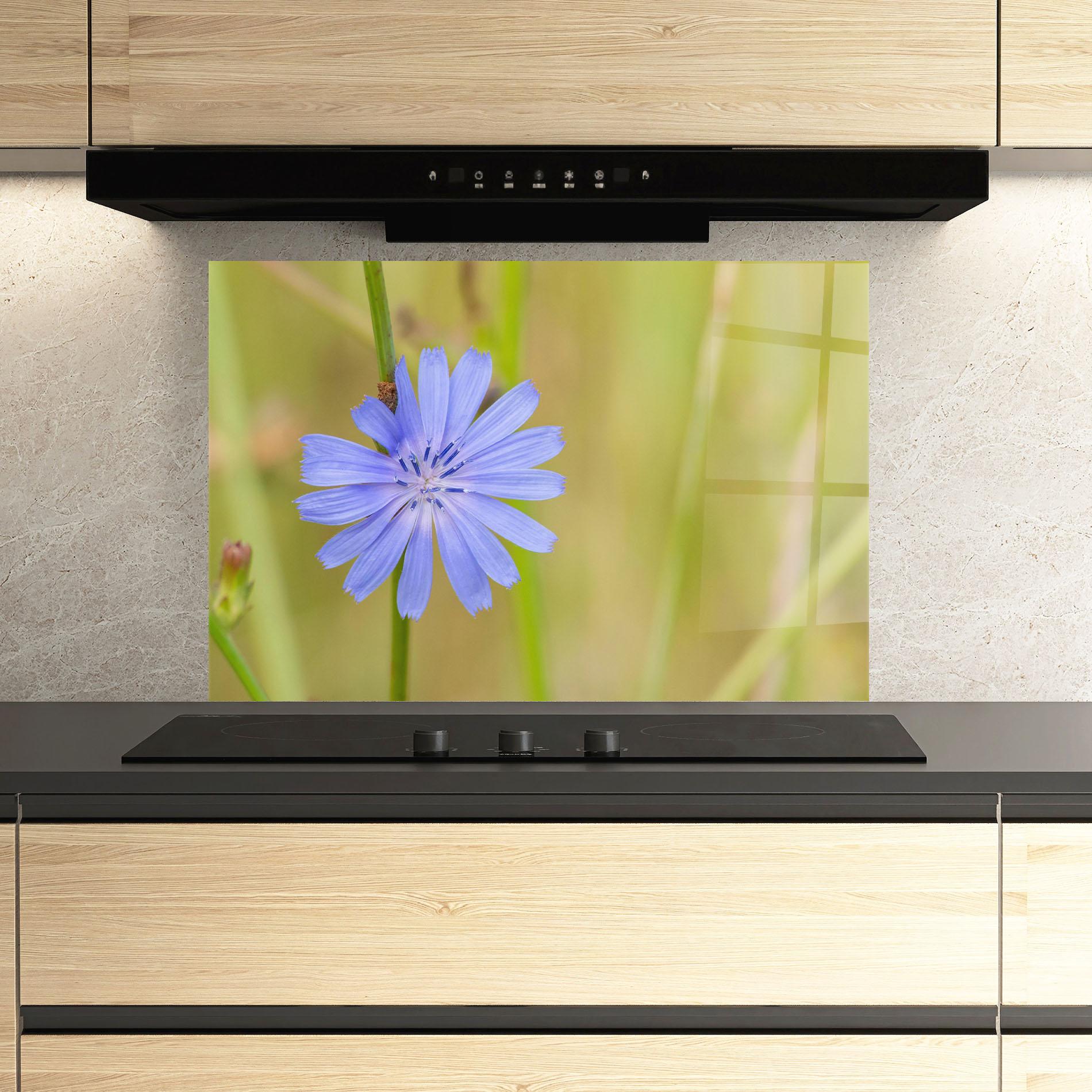 Panel Szklany do Kuchni Wild Purple Blue mockup 3