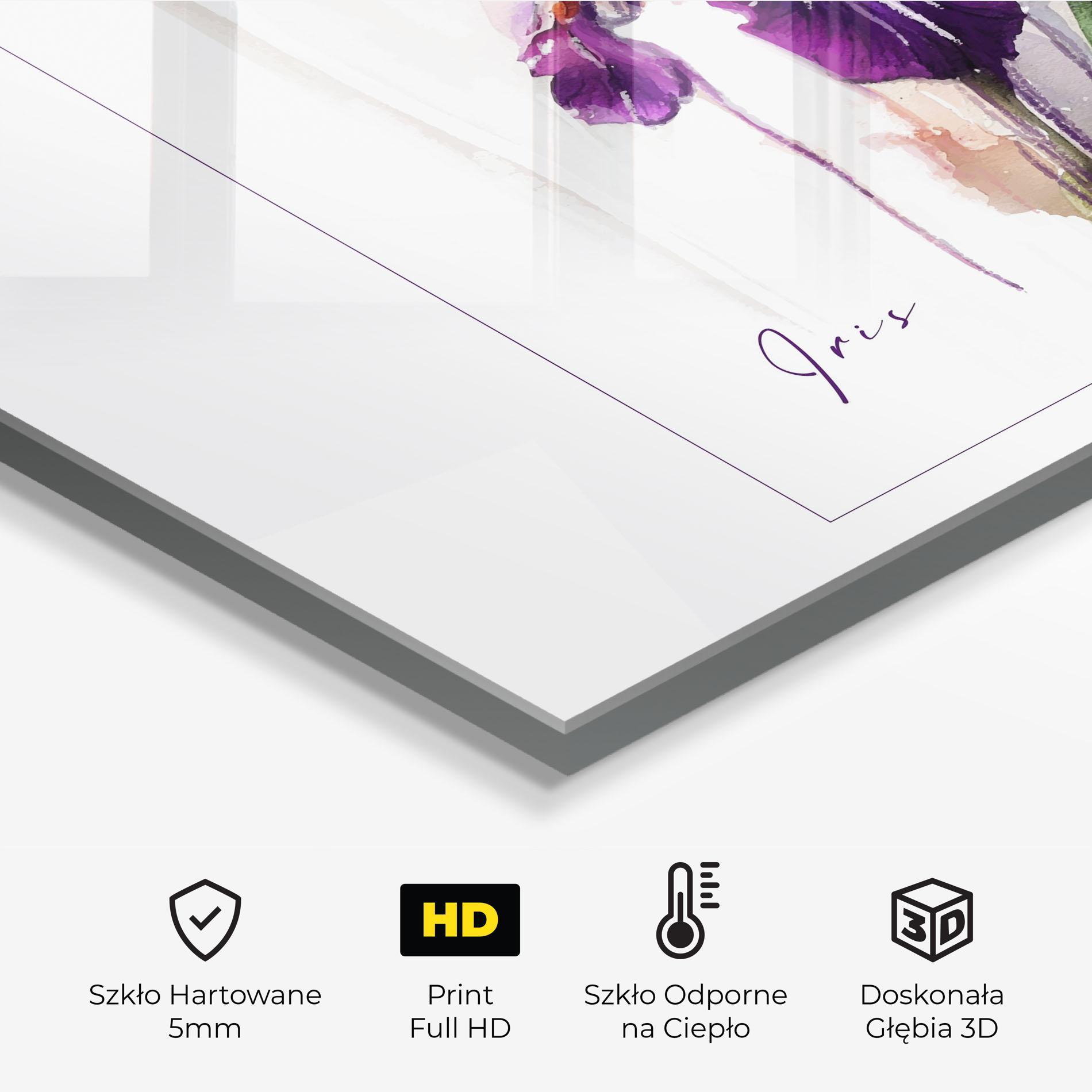 Panel Szklany do Kuchni Iris Art mockup 2