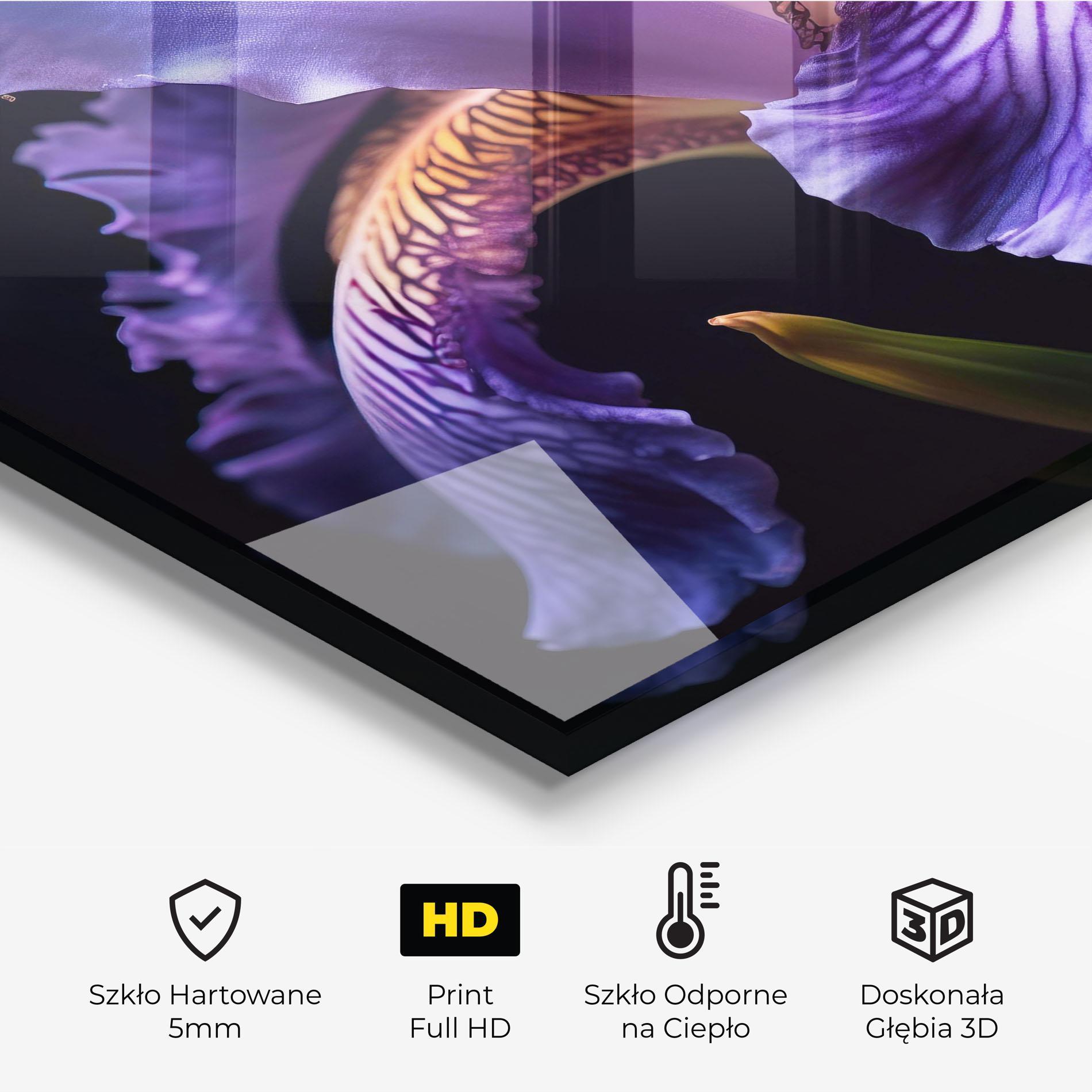Panel Szklany do Kuchni Iris Beautiful Close Up mockup 2