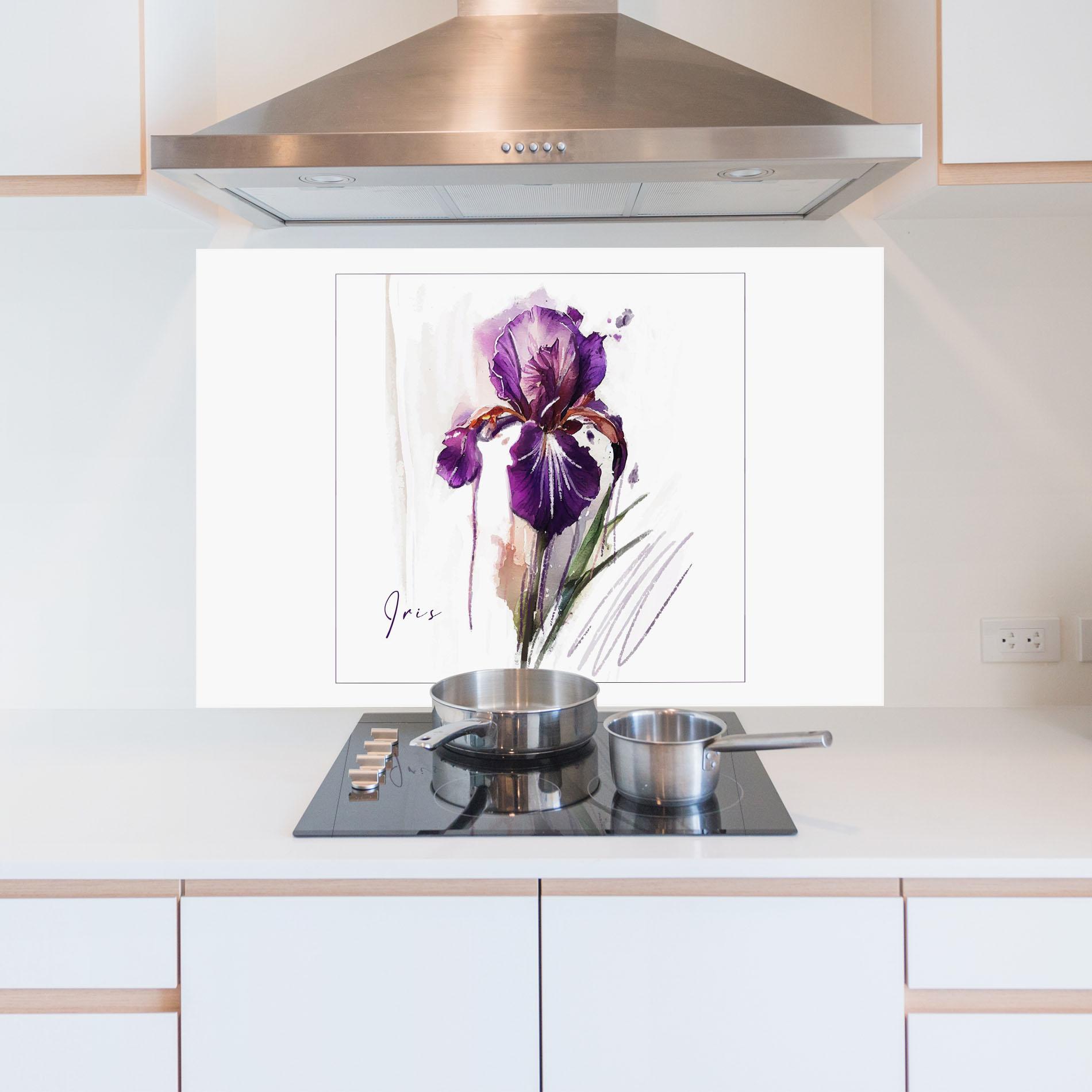 Panel Szklany do Kuchni Iris Art mockup 5