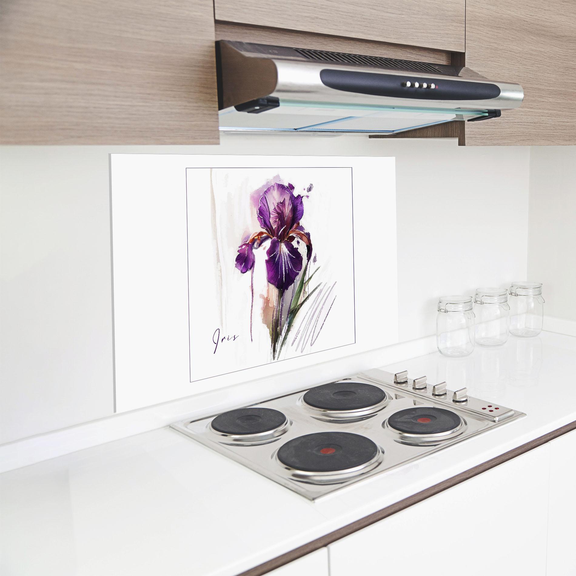 Panel Szklany do Kuchni Iris Art mockup 8