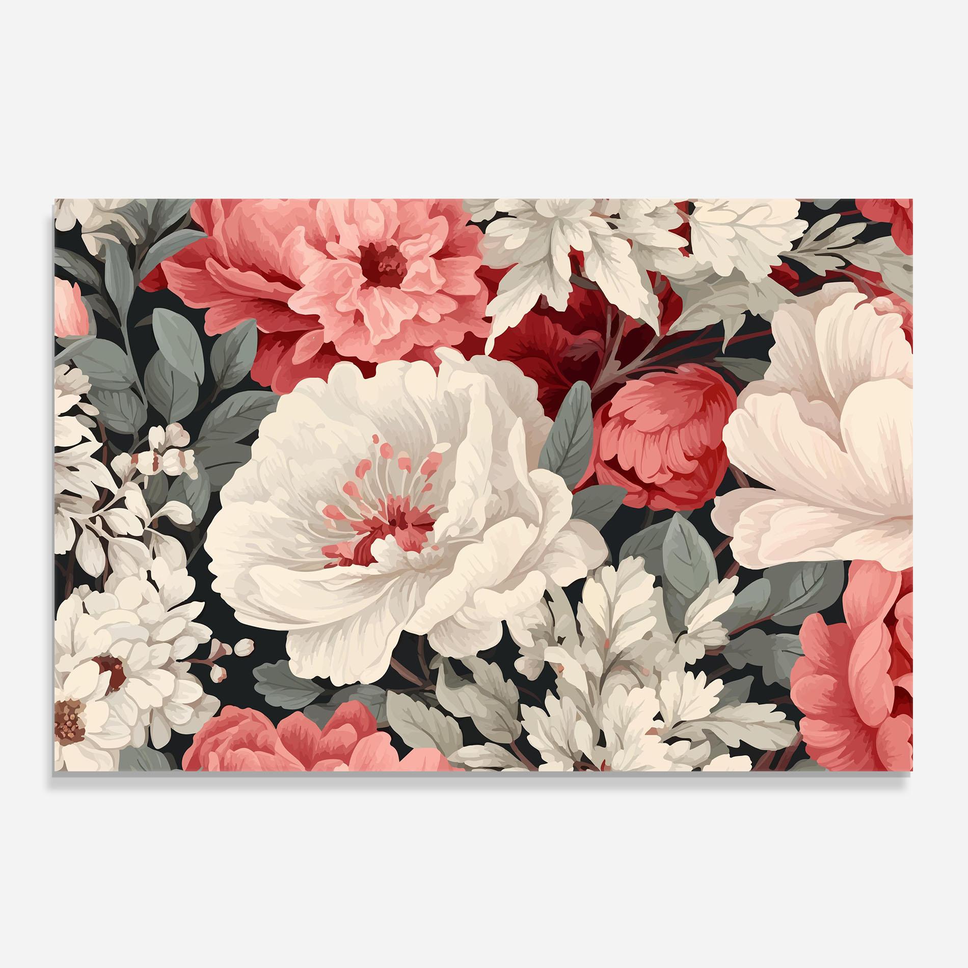 Panel Szklany do Kuchni Cream Pink Rose mockup 0
