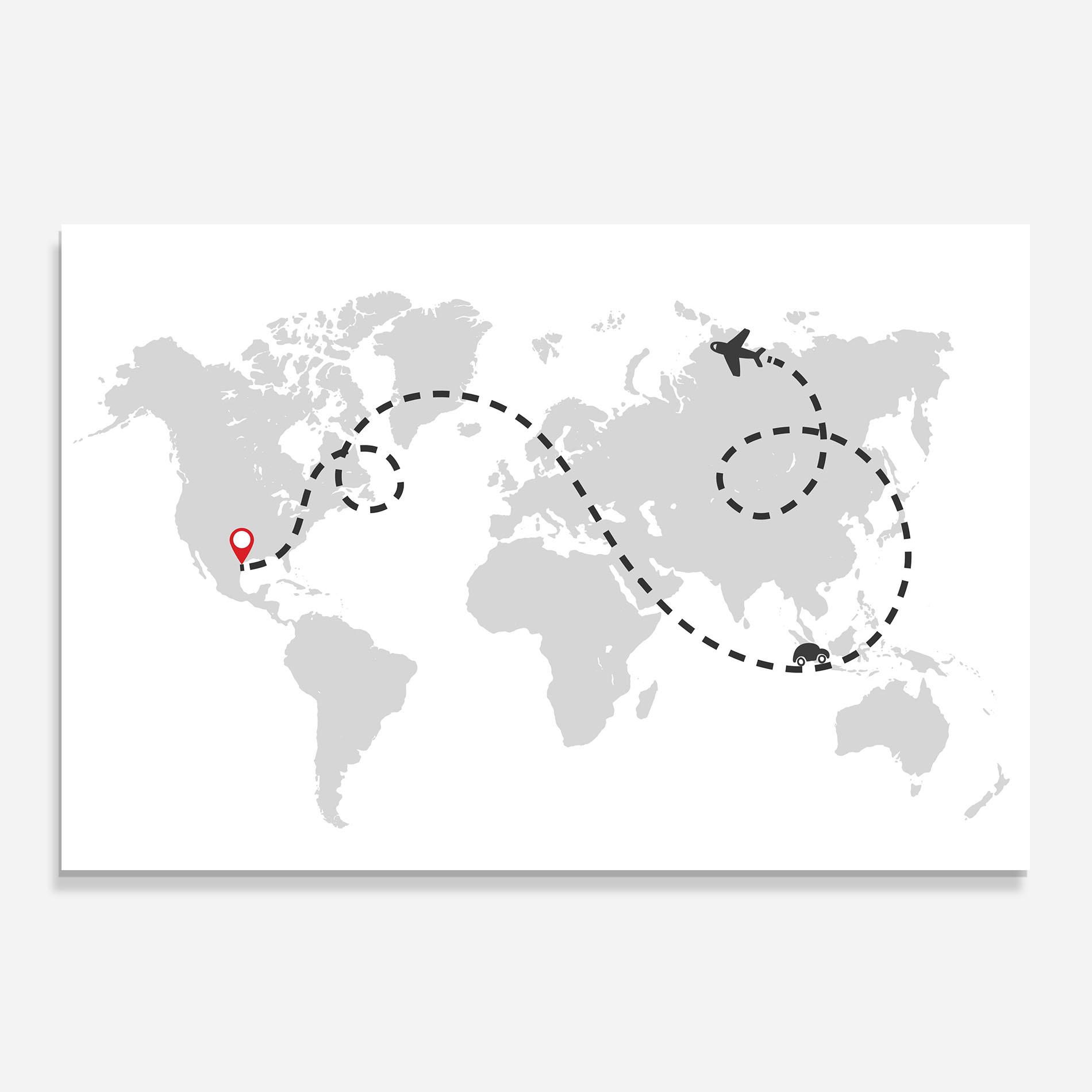 Panel Szklany do Kuchni Traveldream mockup 0