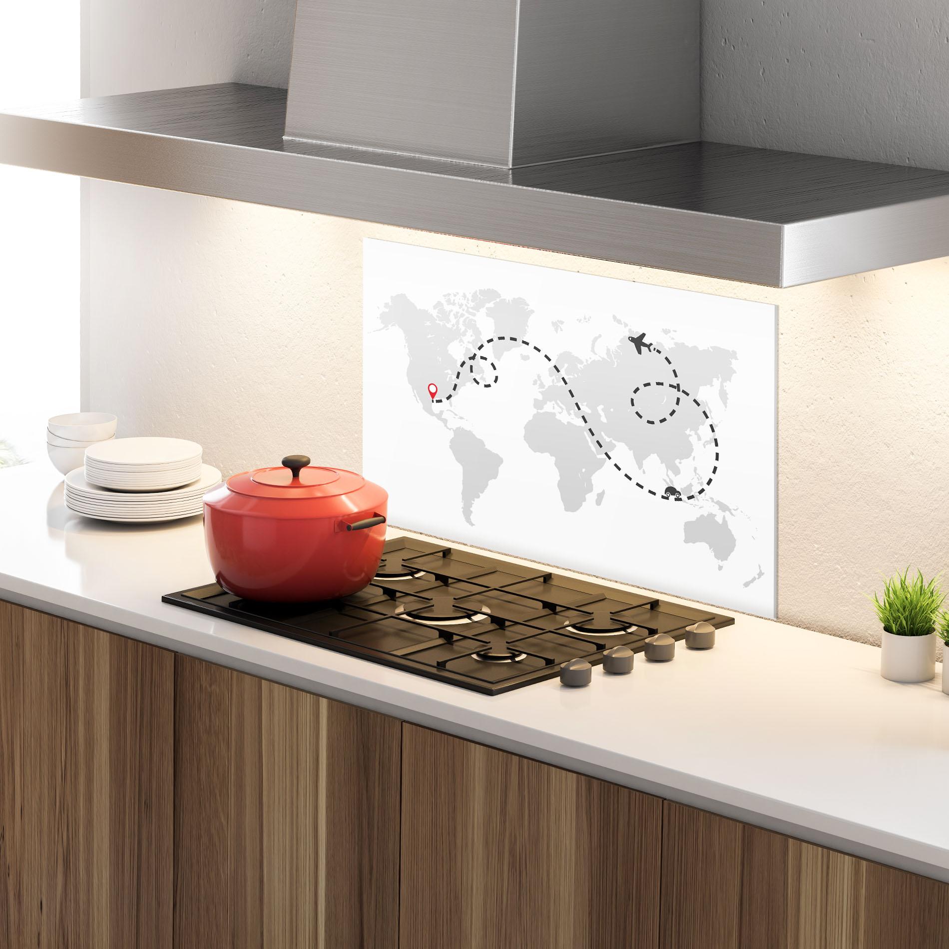 Panel Szklany do Kuchni Traveldream mockup 4