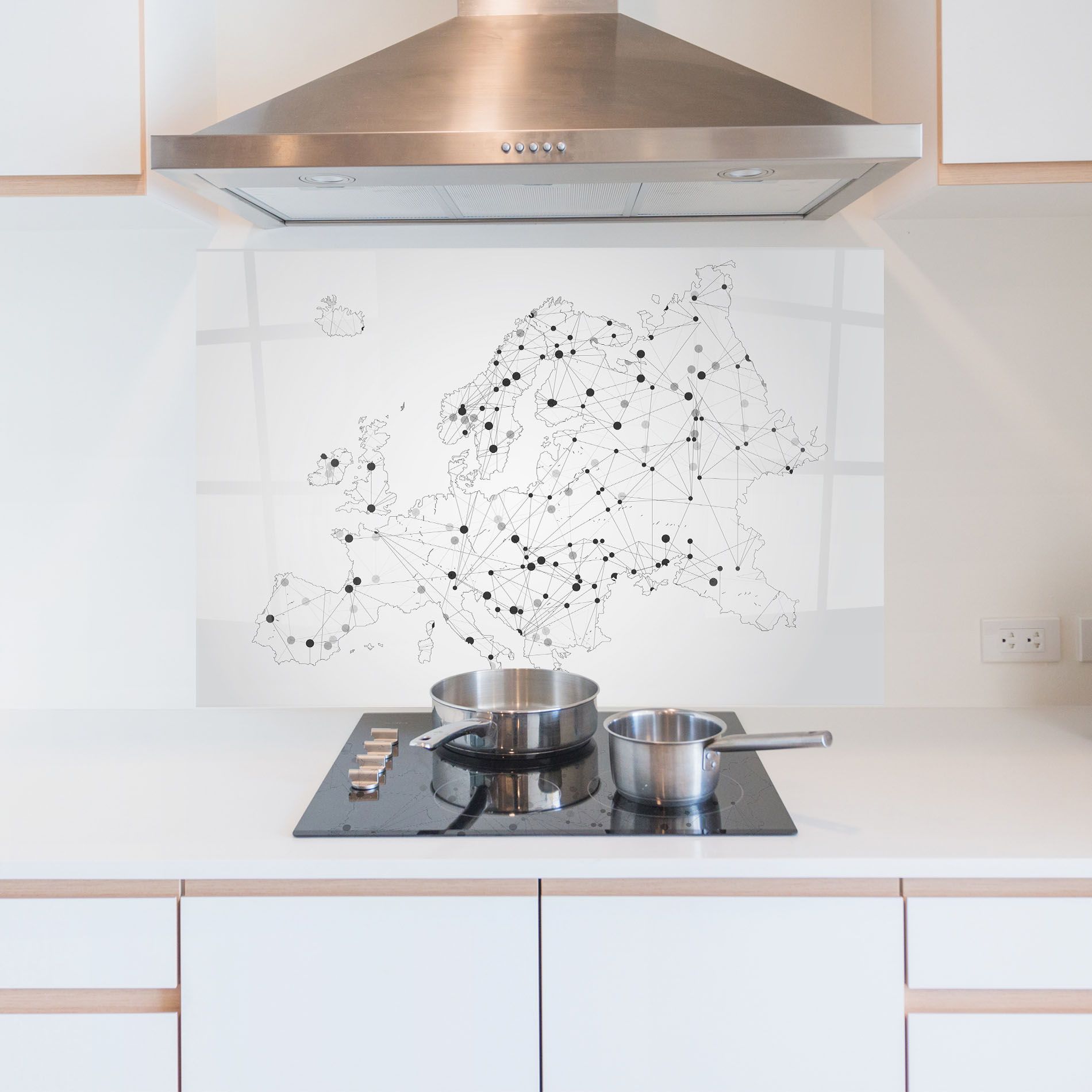 Europe Line Map mockup 5