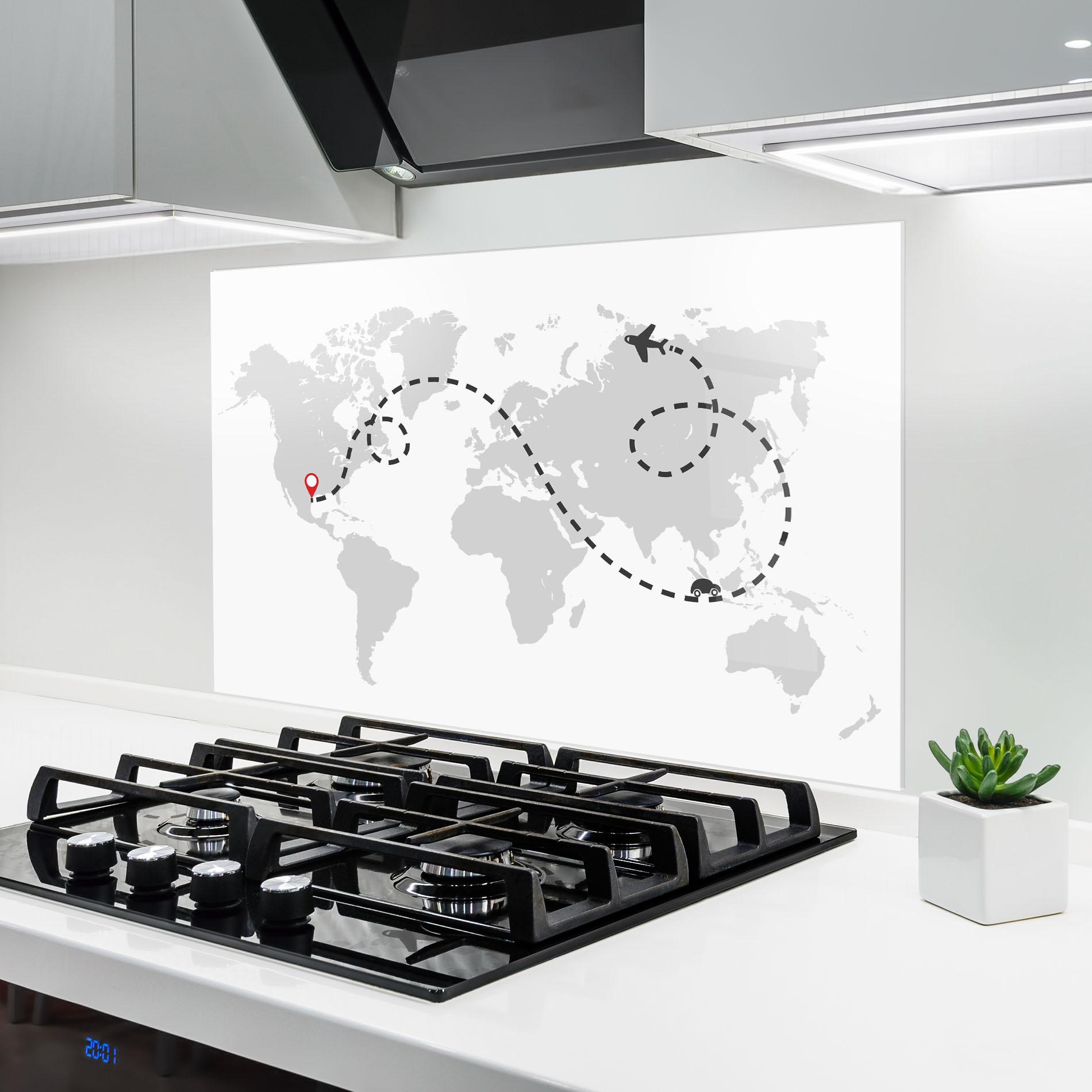 Panel Szklany do Kuchni Traveldream mockup 6