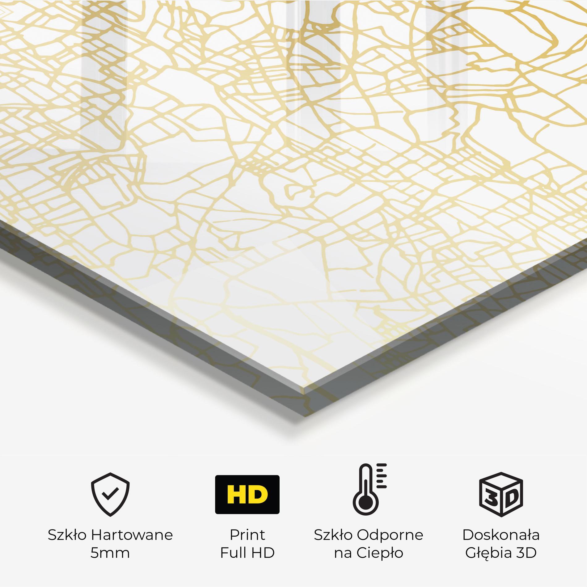 Panel Szklany do Kuchni Bangalore Map mockup 2